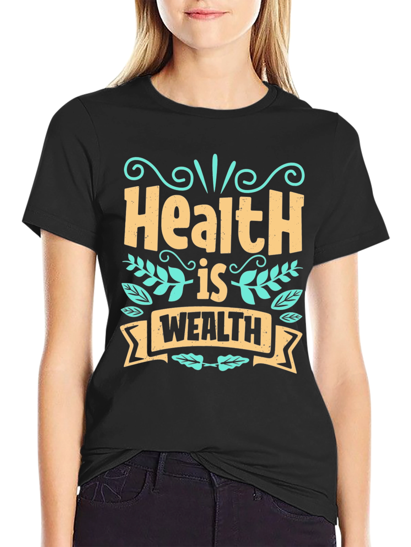Health is Wealth Graphic T-Shirt