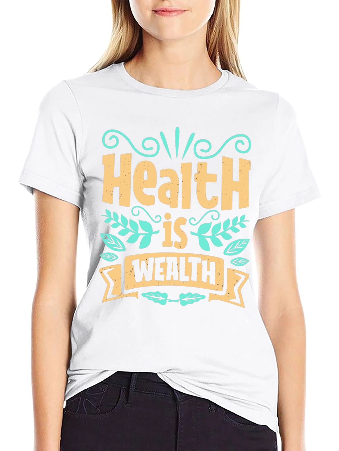 Health is Wealth Graphic T-Shirt