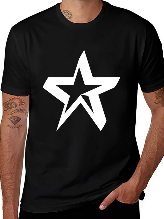 Bold Star Graphic Black T-Shirt