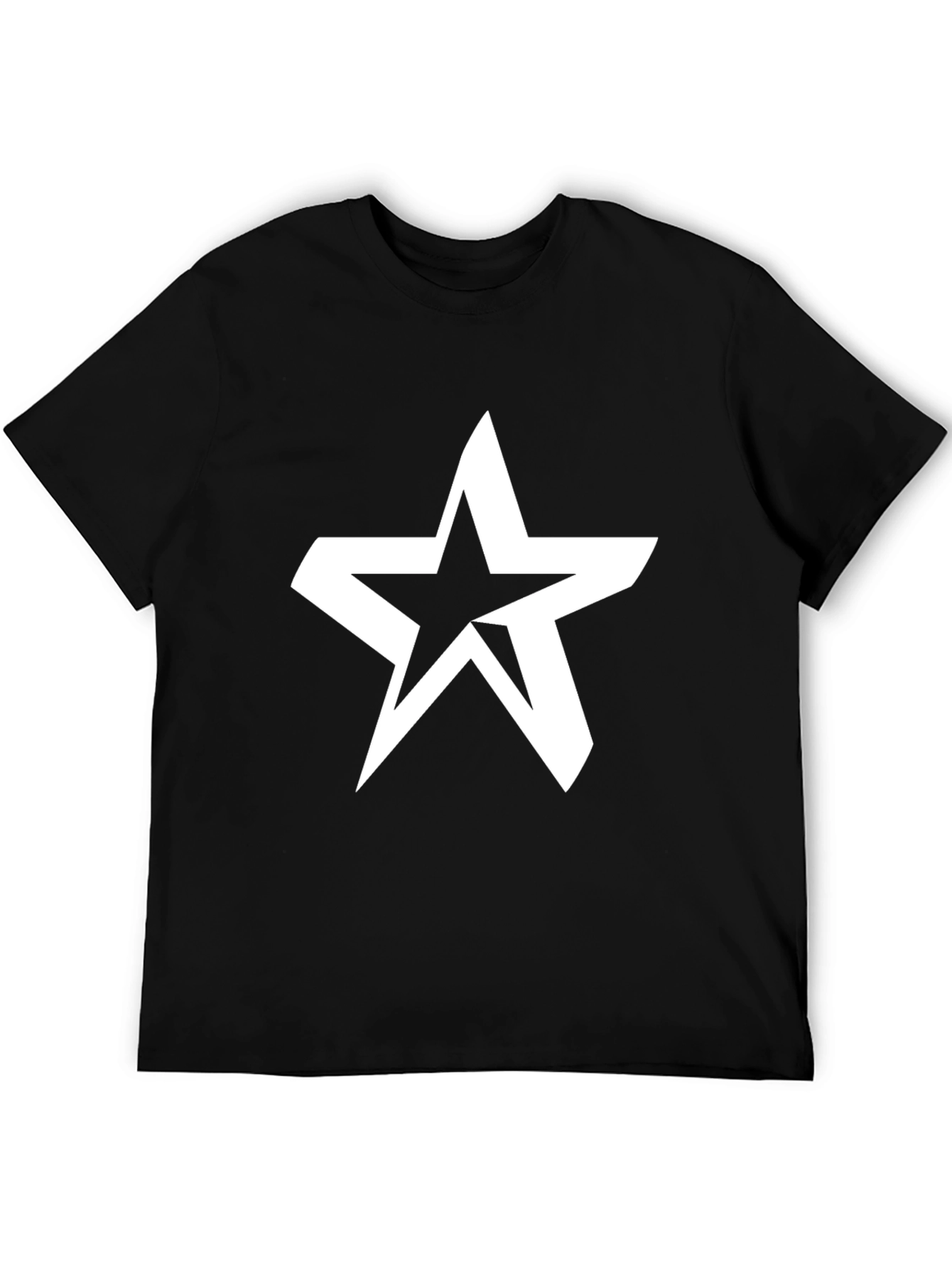 Bold Star Graphic Black T-Shirt