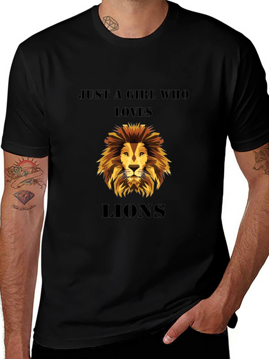 Just A Girl Who Loves Lions T-Shirt