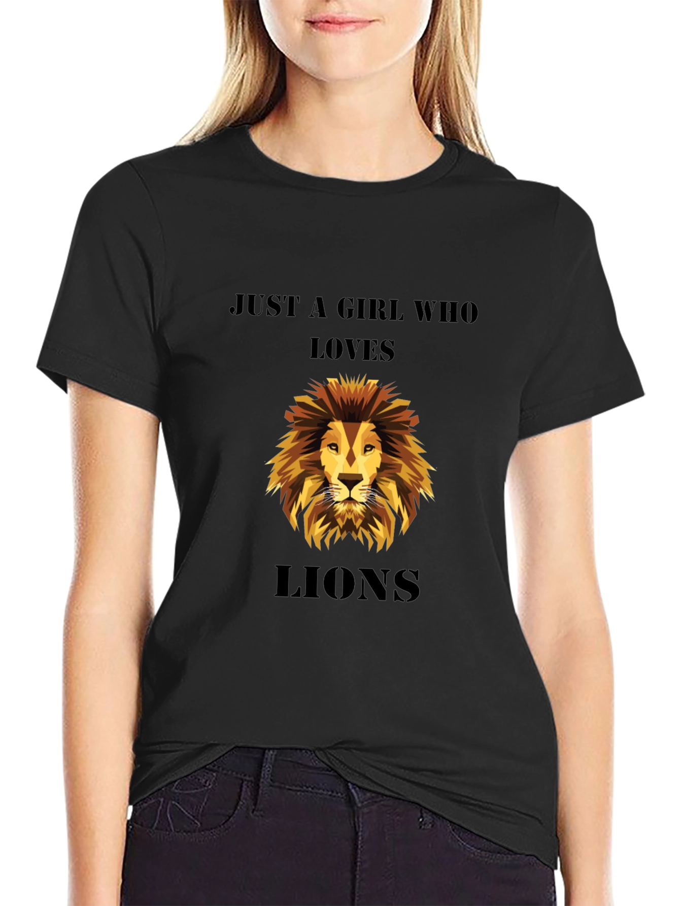 Just A Girl Who Loves Lions T-Shirt