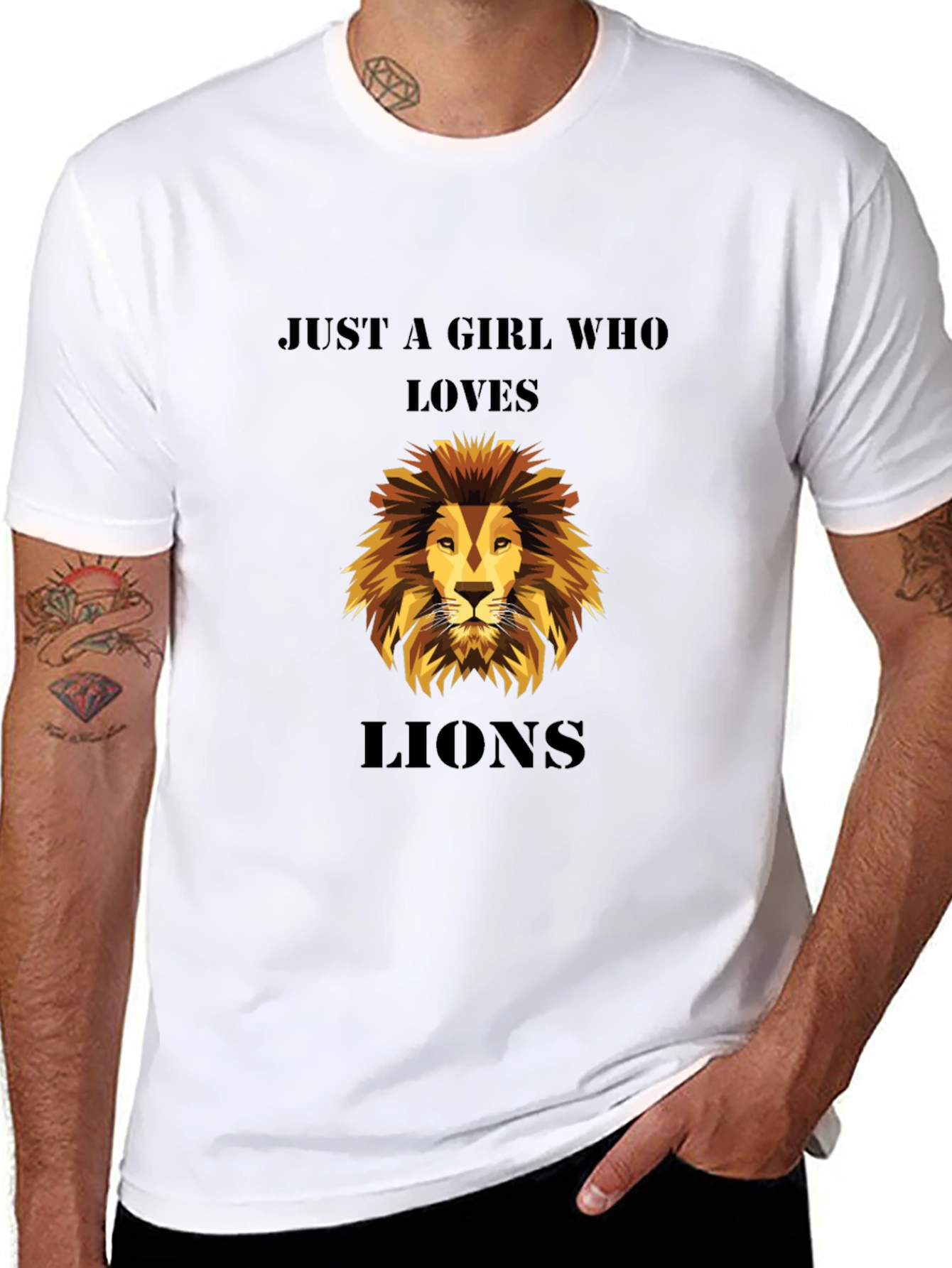 Just A Girl Who Loves Lions T-Shirt
