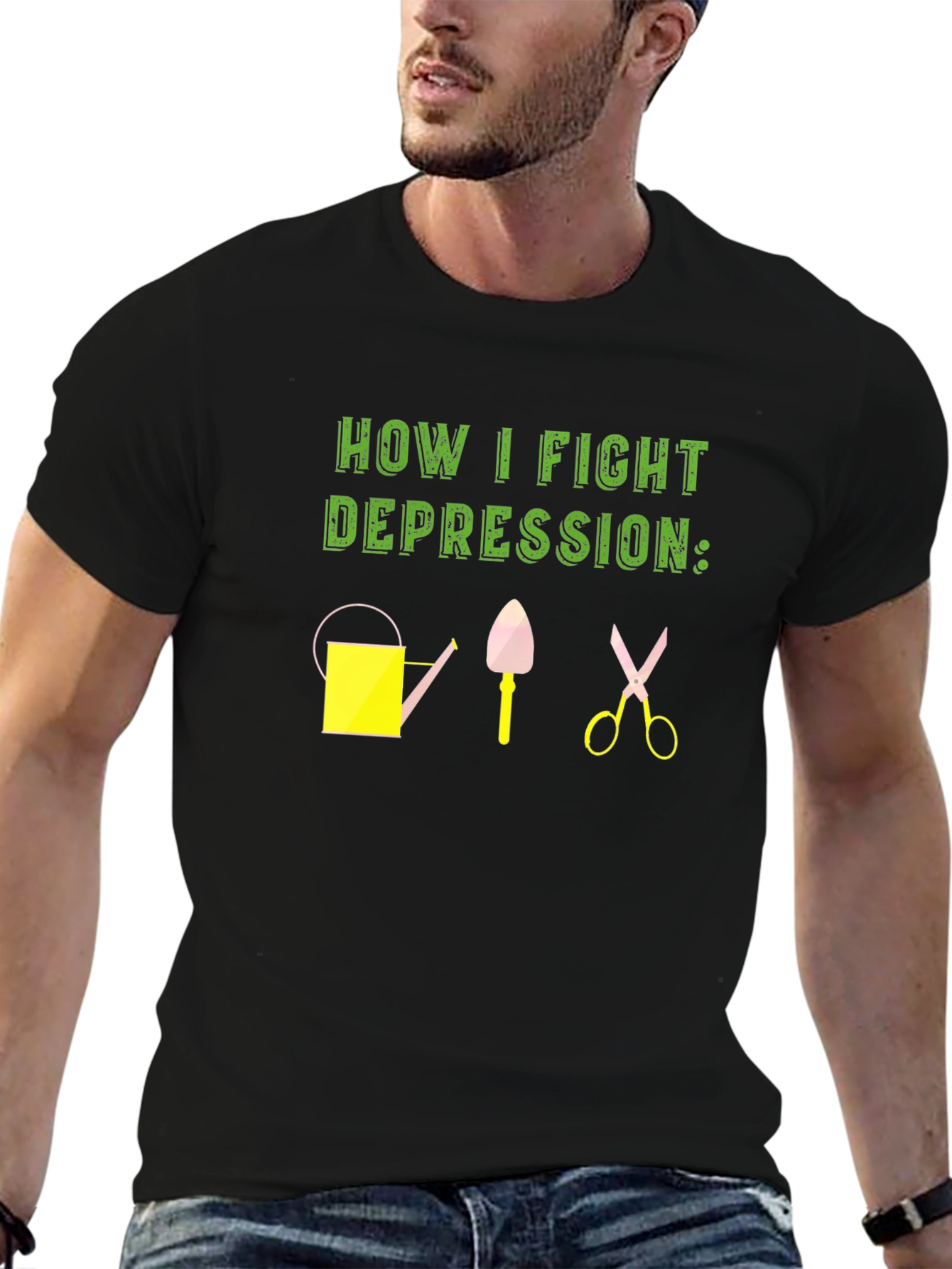 Gardening Therapy T-Shirt - Fight Depression