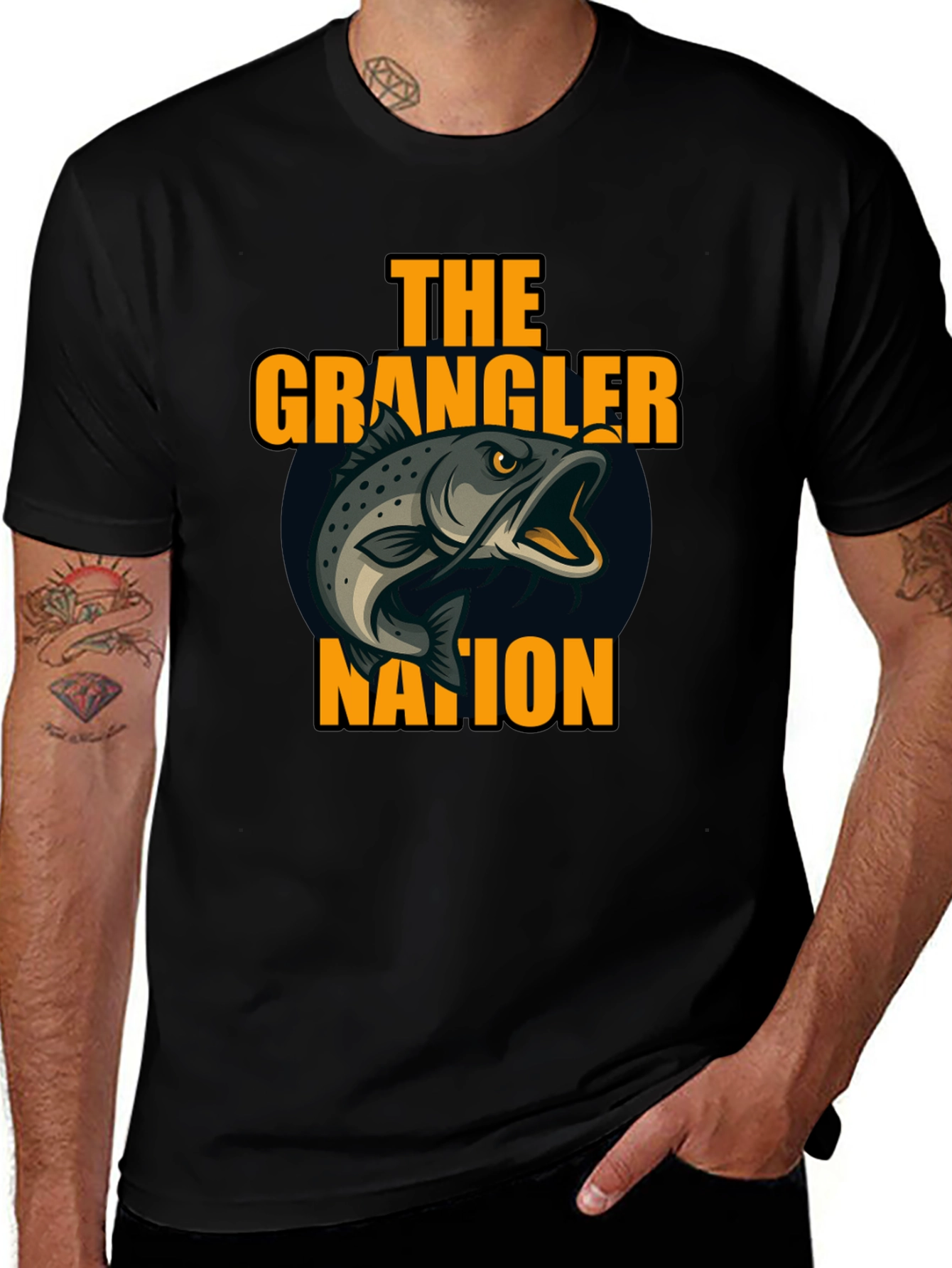 The Grangler Nation Fishing T-Shirt