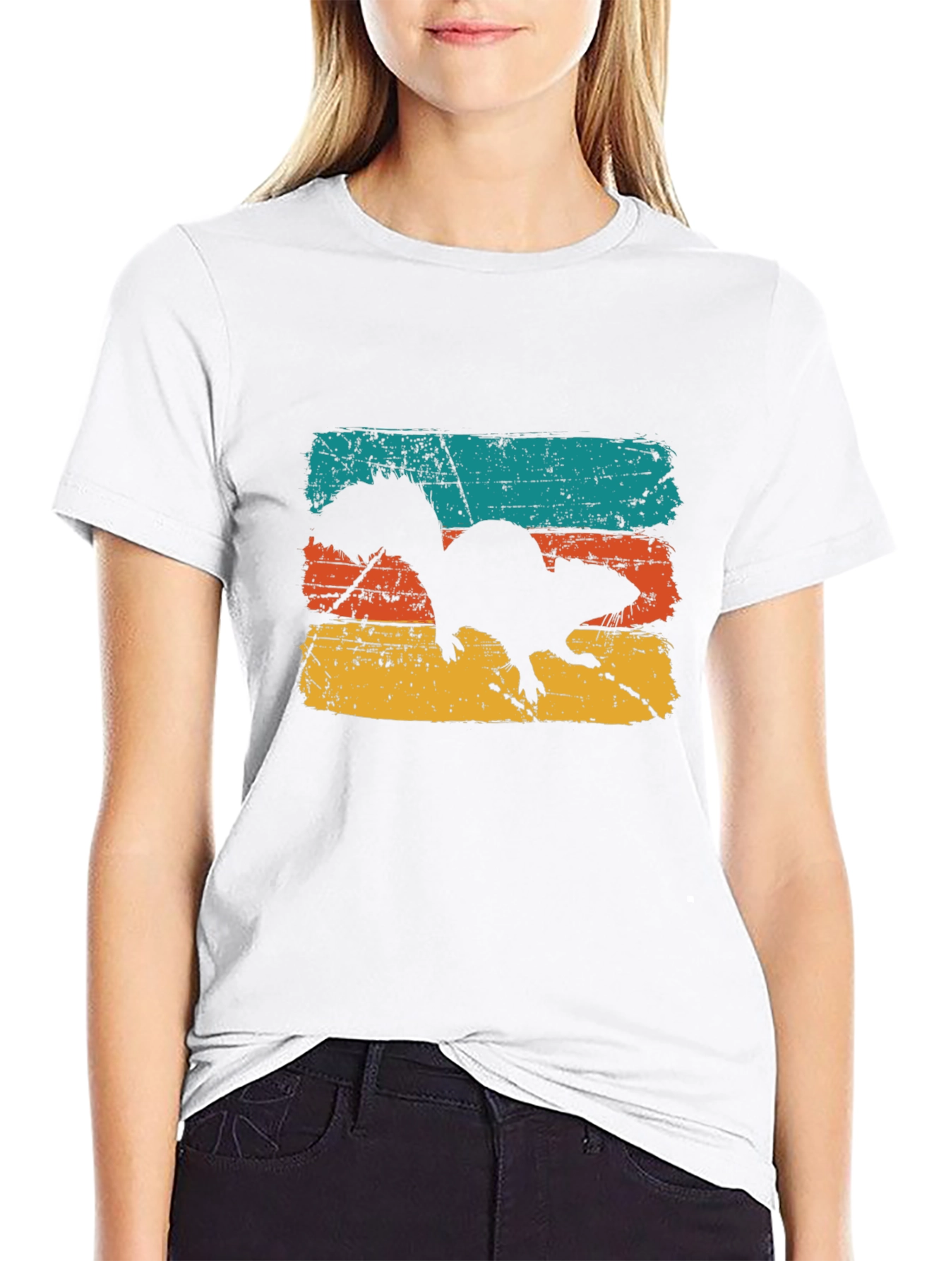 Retro Squirrel Graphic Tee - Mens Black T-Shirt