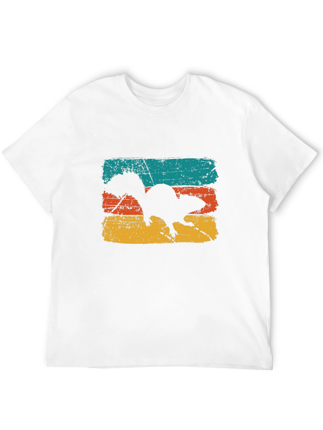 Retro Squirrel Graphic Tee - Mens Black T-Shirt
