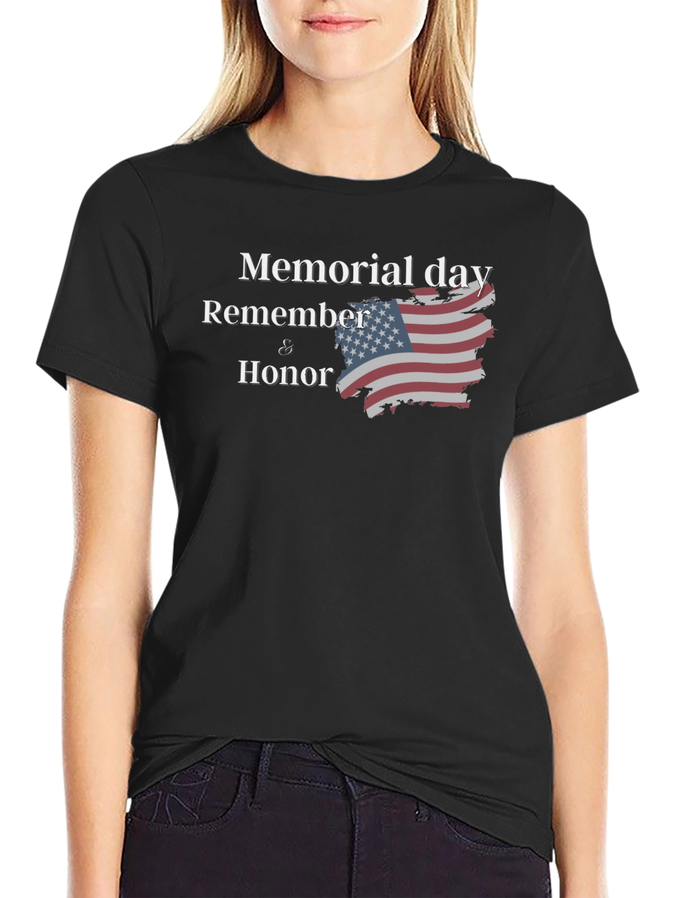 Memorial Day Remember & Honor Graphic T-Shirt