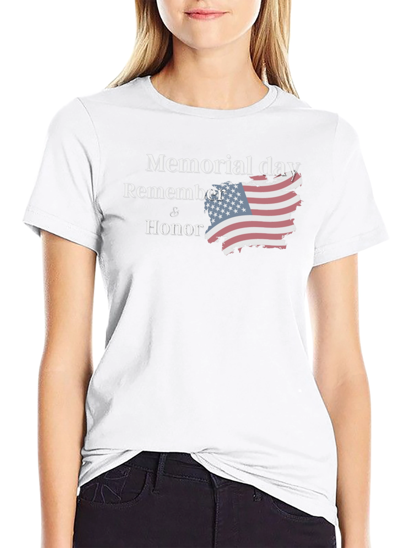 Memorial Day Remember & Honor Graphic T-Shirt