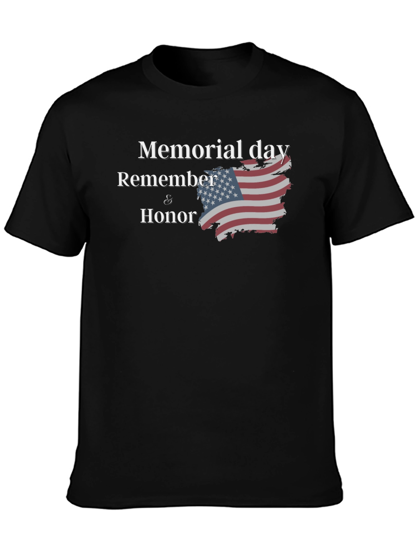 Memorial Day Remember & Honor Graphic T-Shirt