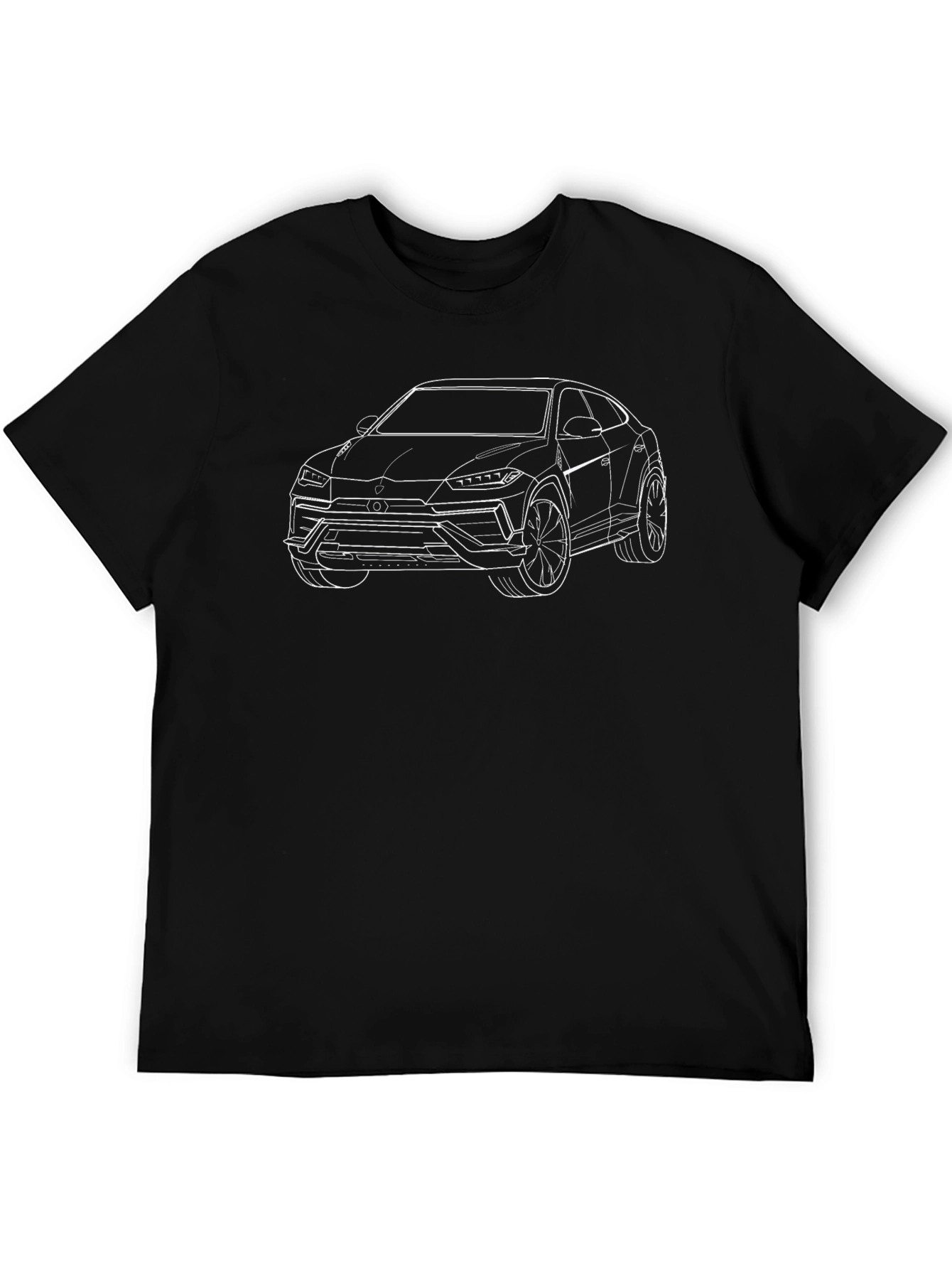 Lamborghini Urus Outline Graphic Tee - Black