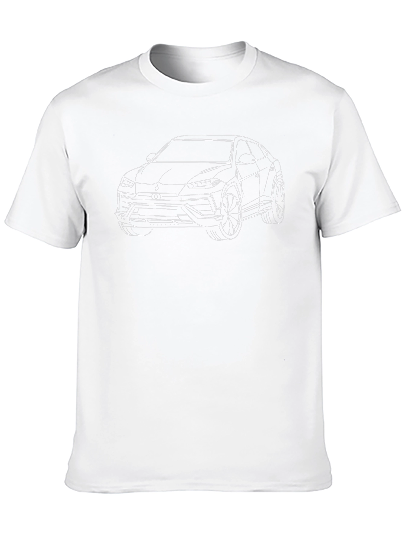 Lamborghini Urus Outline Graphic Tee - Black