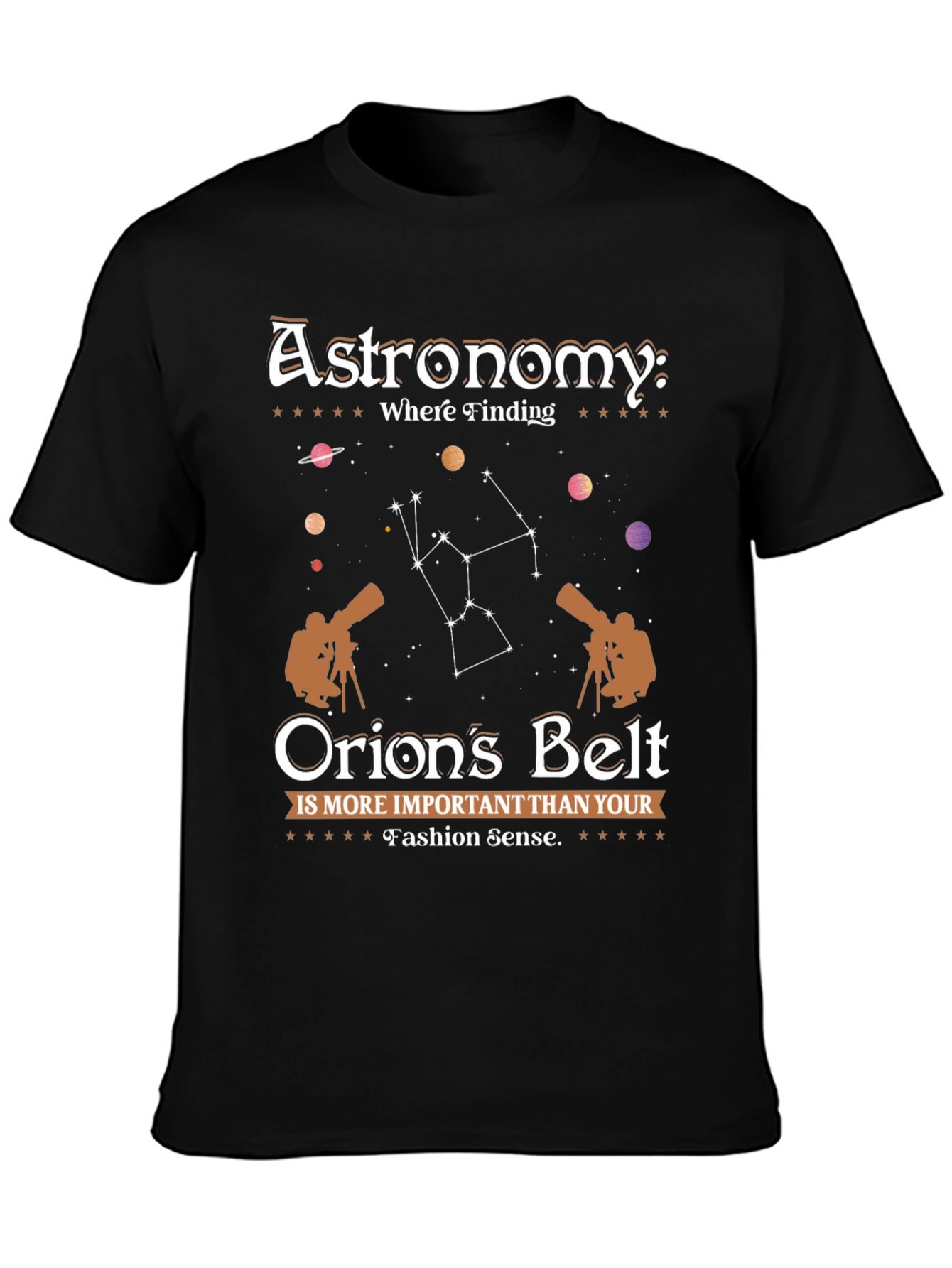 Astronomy Orions Belt Graphic Tee