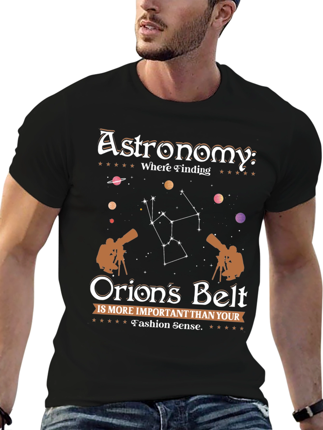 Astronomy Orions Belt Graphic Tee