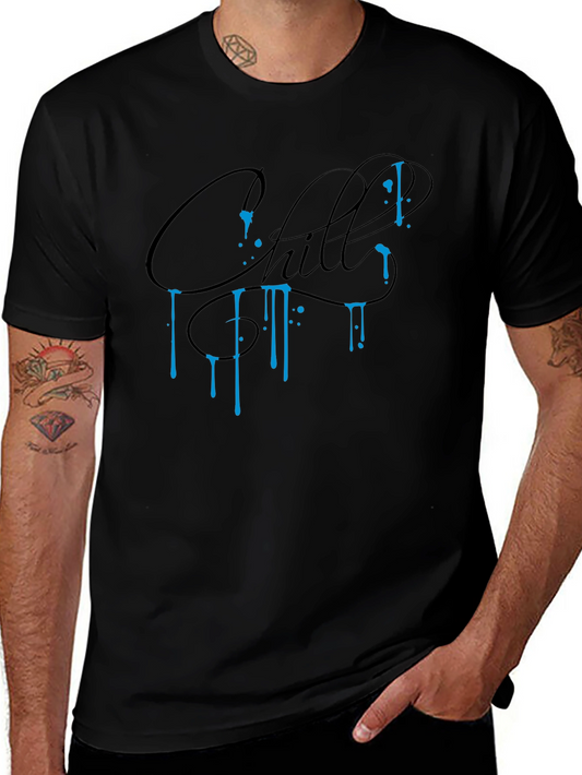 Chill Graphic Tee - Black Casual Comfort