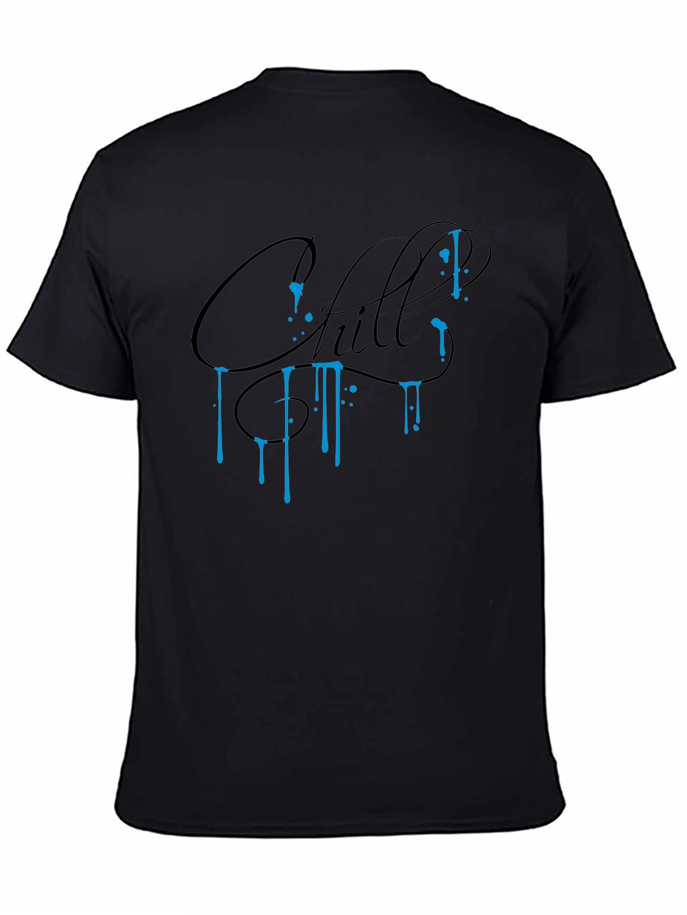Chill Graphic Tee - Black Casual Comfort