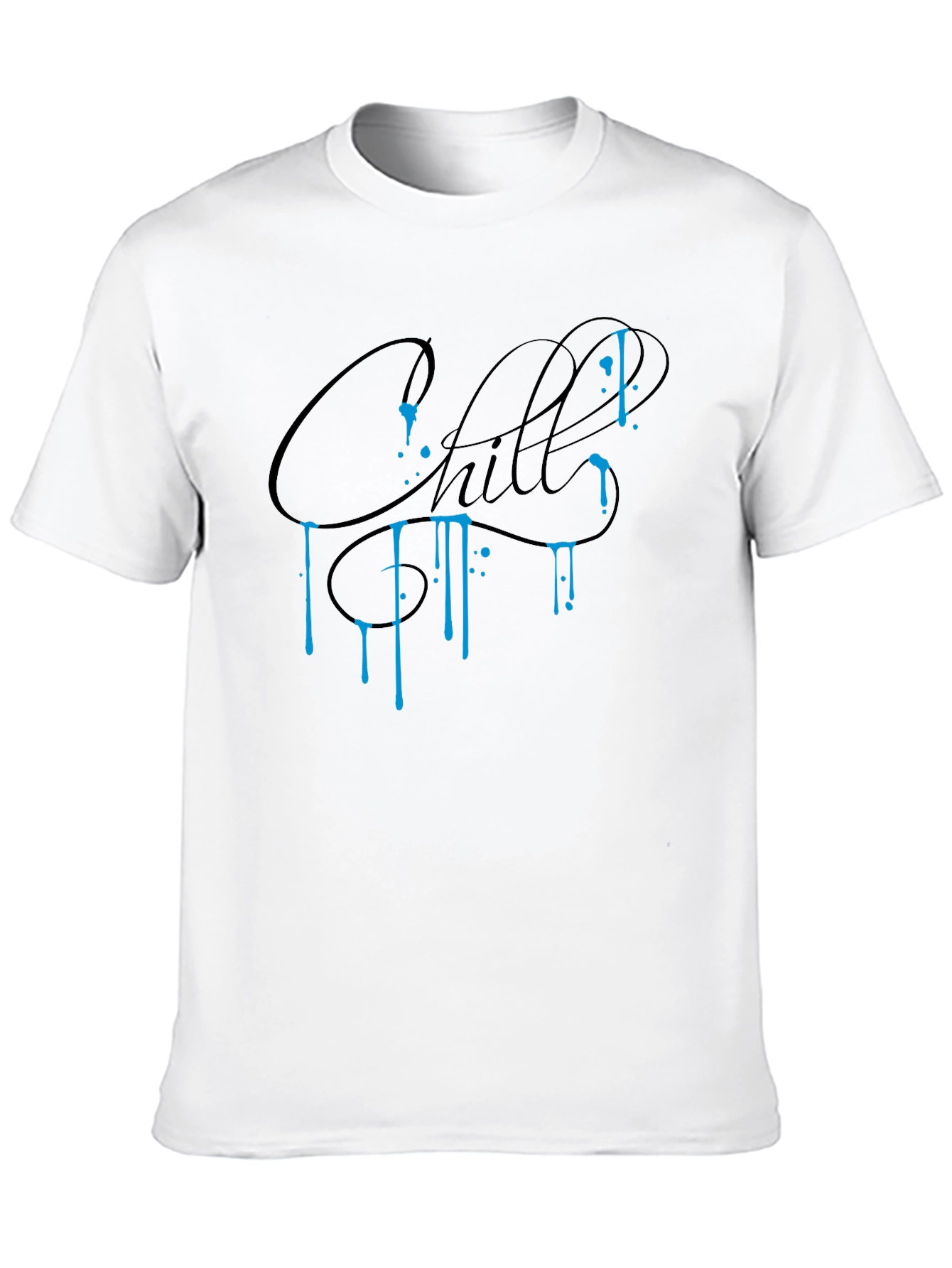 Chill Graphic Tee - Black Casual Comfort