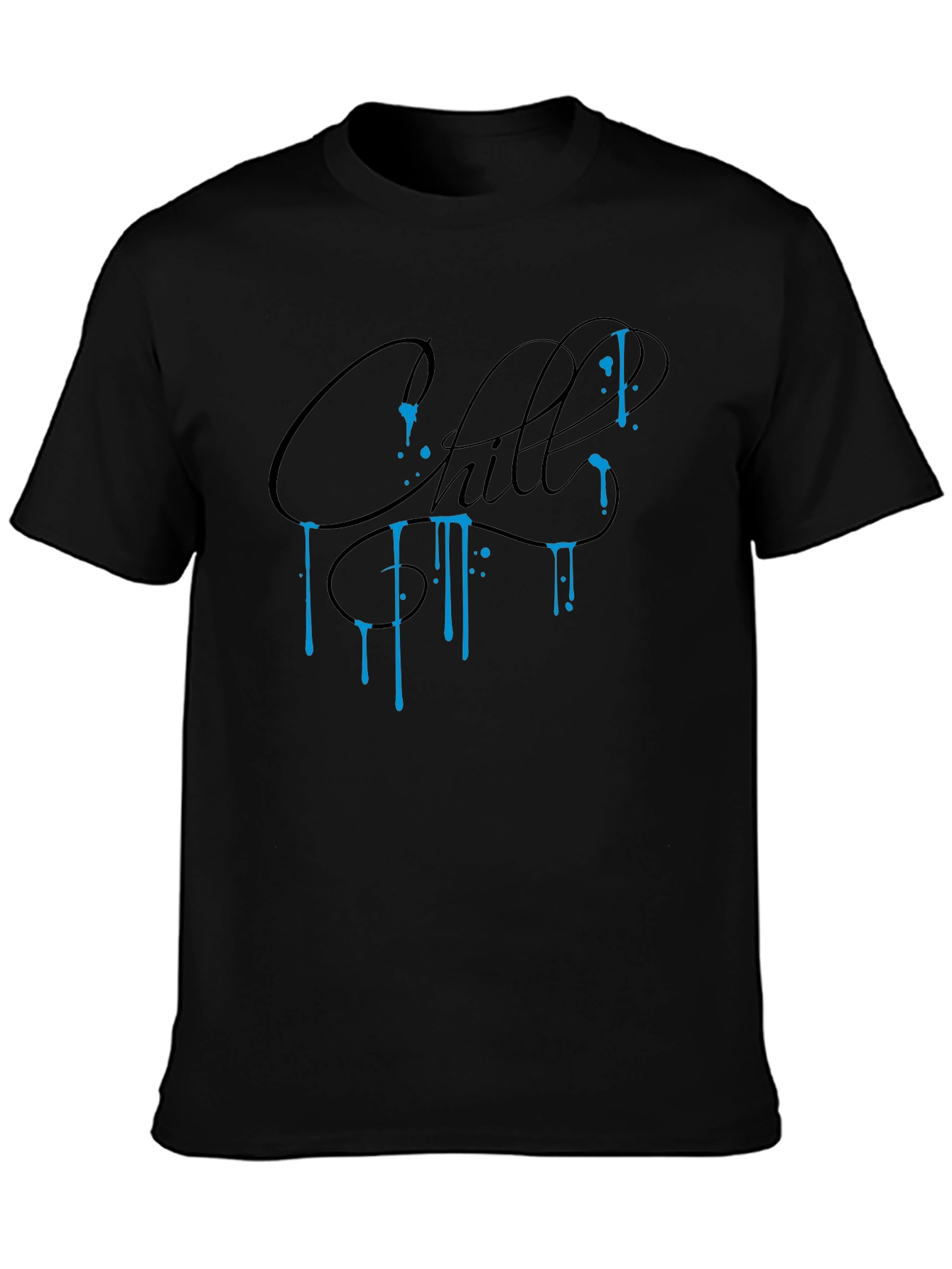 Chill Graphic Tee - Black Casual Comfort