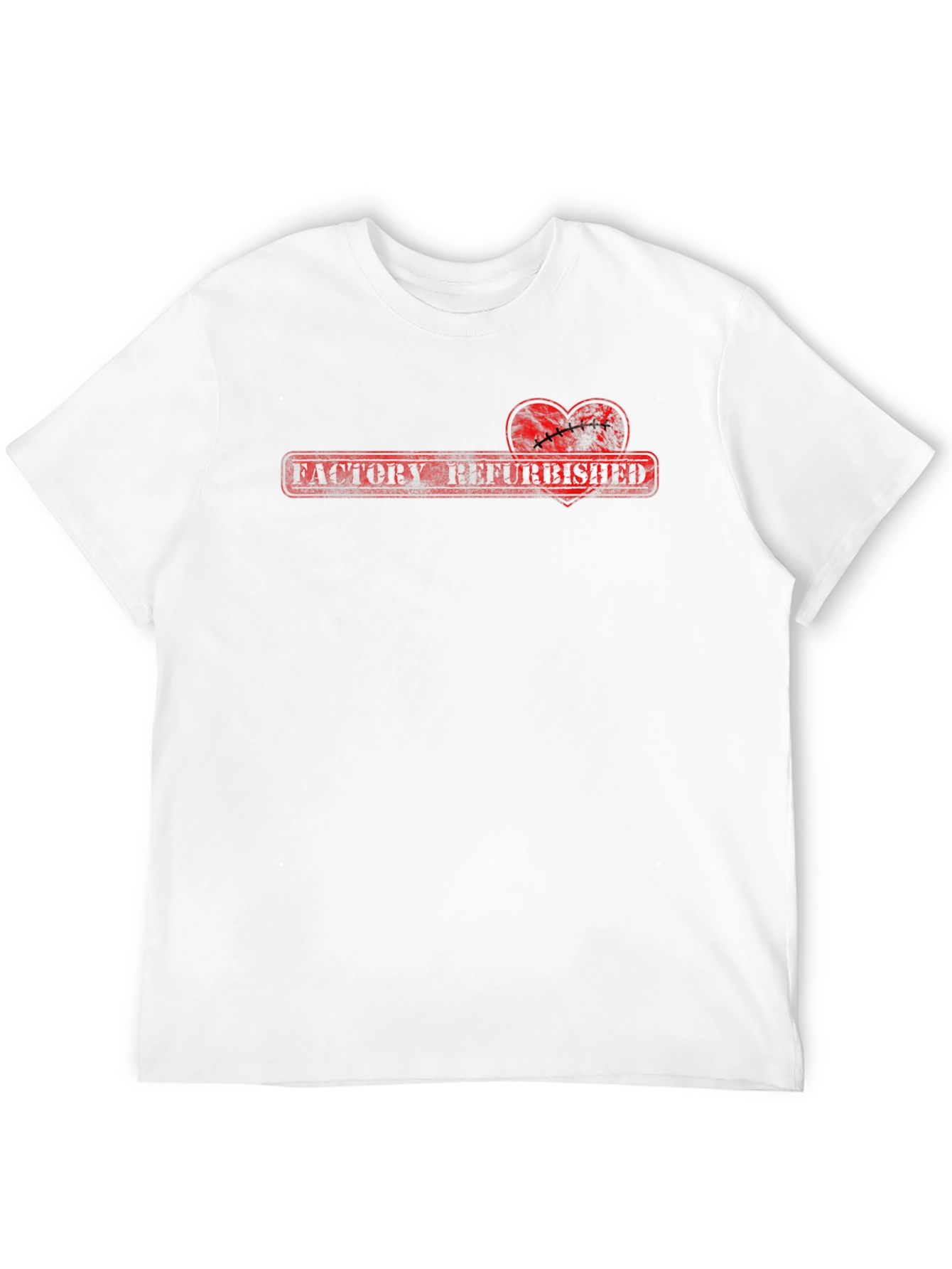 Factory Refurbished Heart Graphic T-Shirt