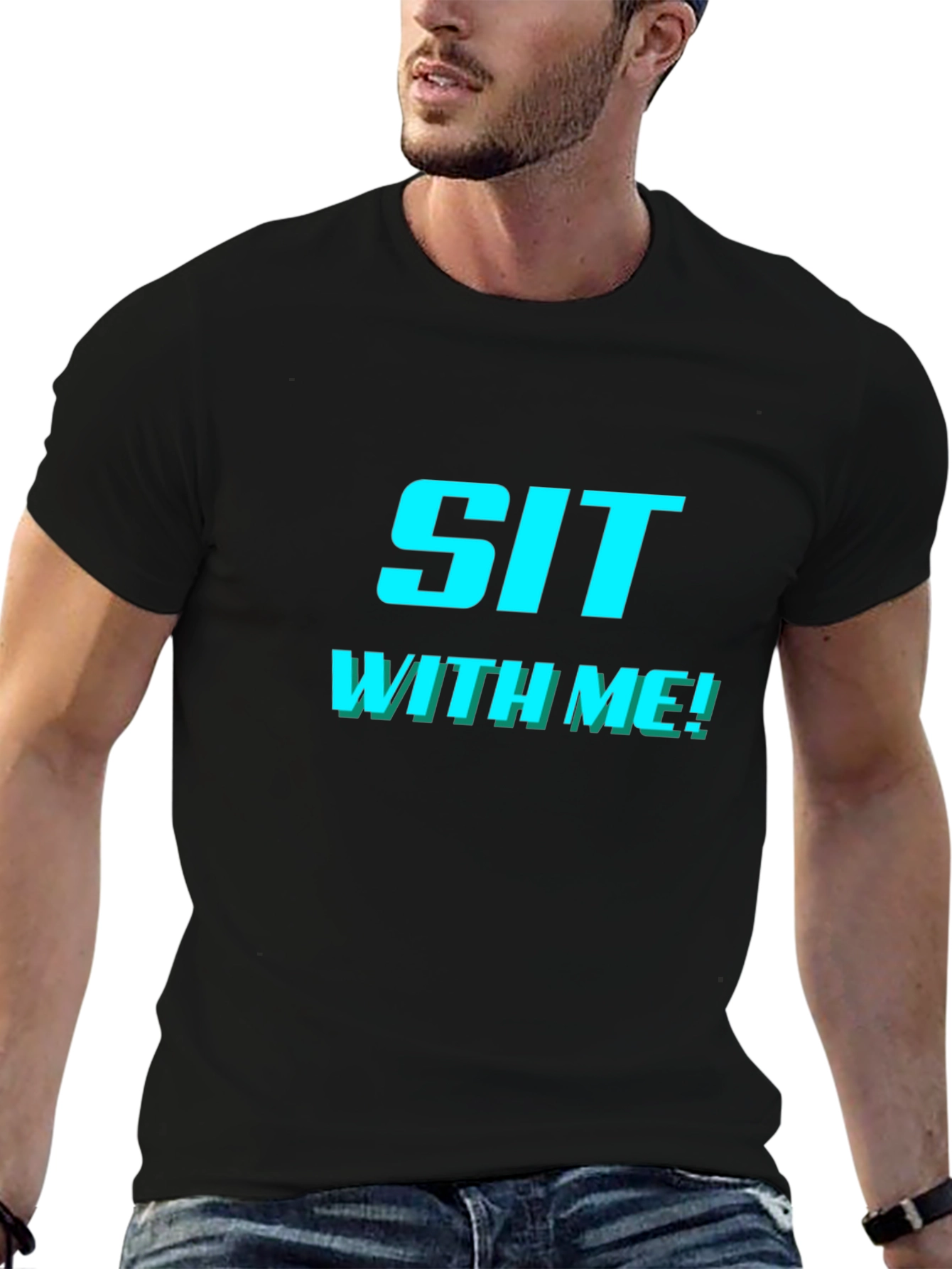 Sit With Me! Graphic Tee - Trendy & Comfy