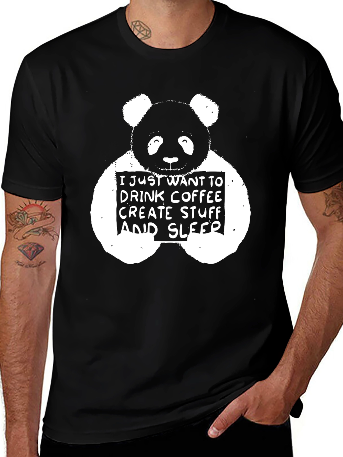 Panda Coffee Lover T-Shirt