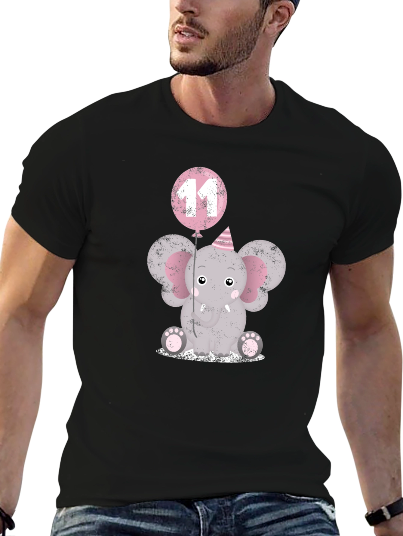 Cute Elephant 11th Birthday T-Shirt
