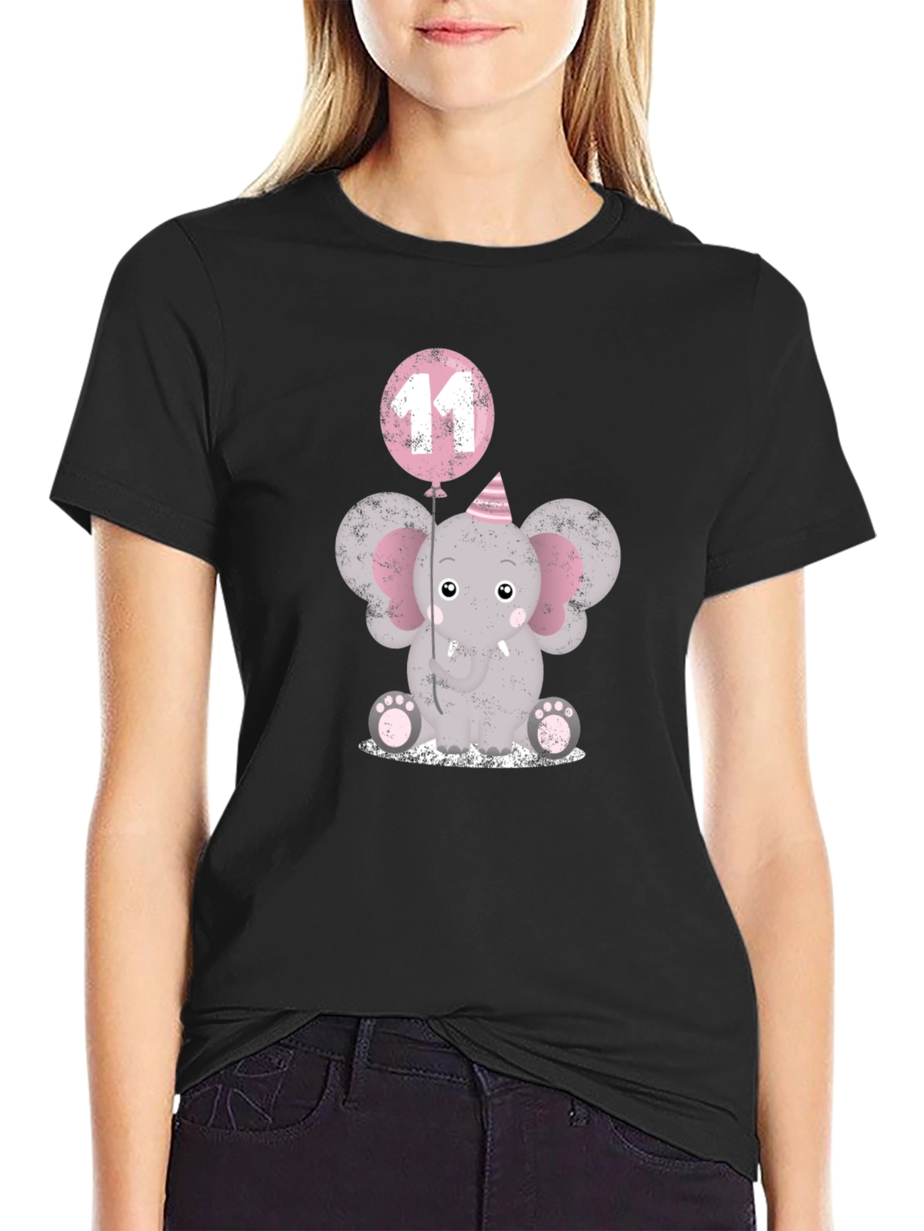 Cute Elephant 11th Birthday T-Shirt