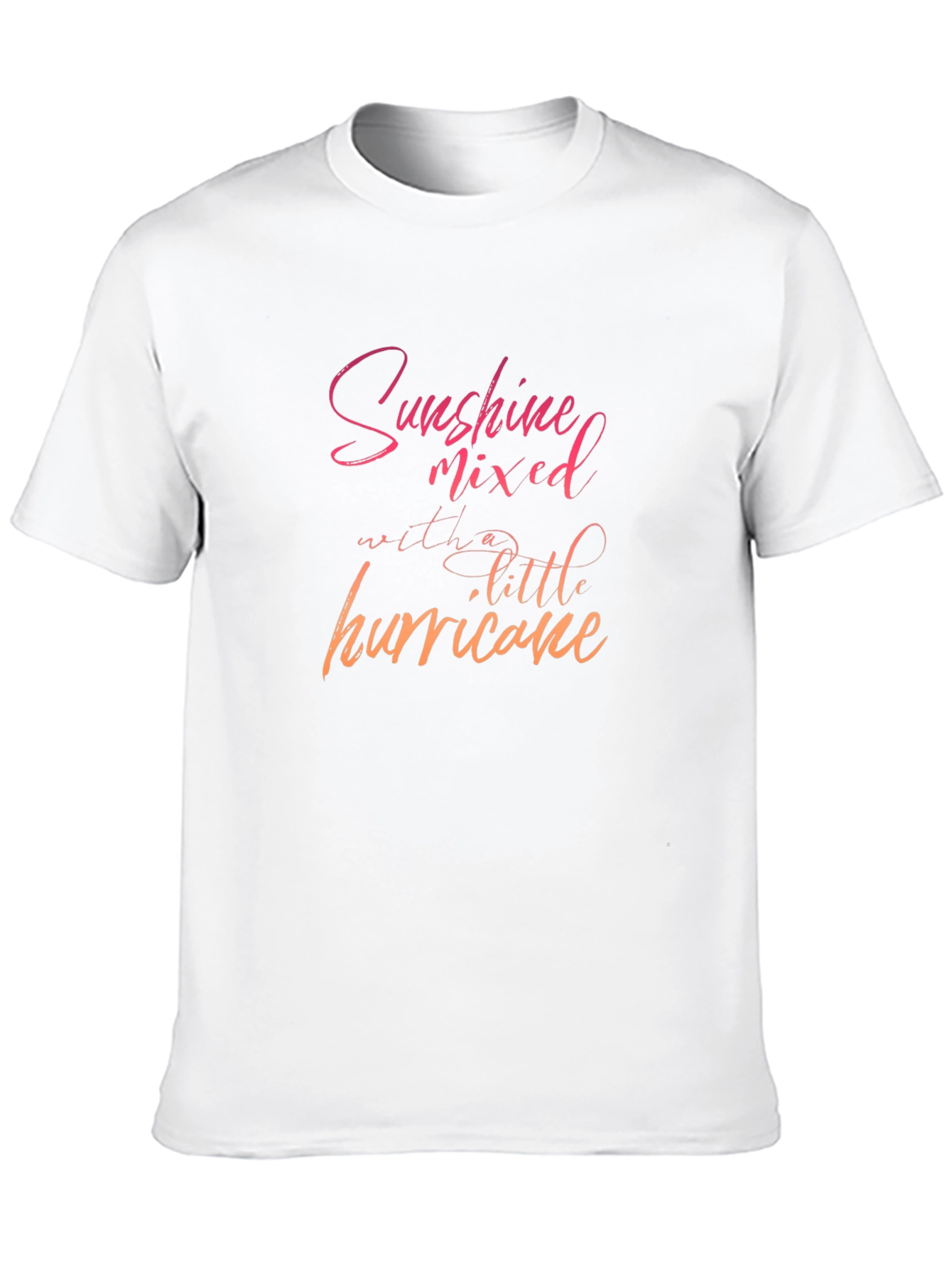 Sunshine Hurricane Graphic Tee - Black Cotton T-Shirt