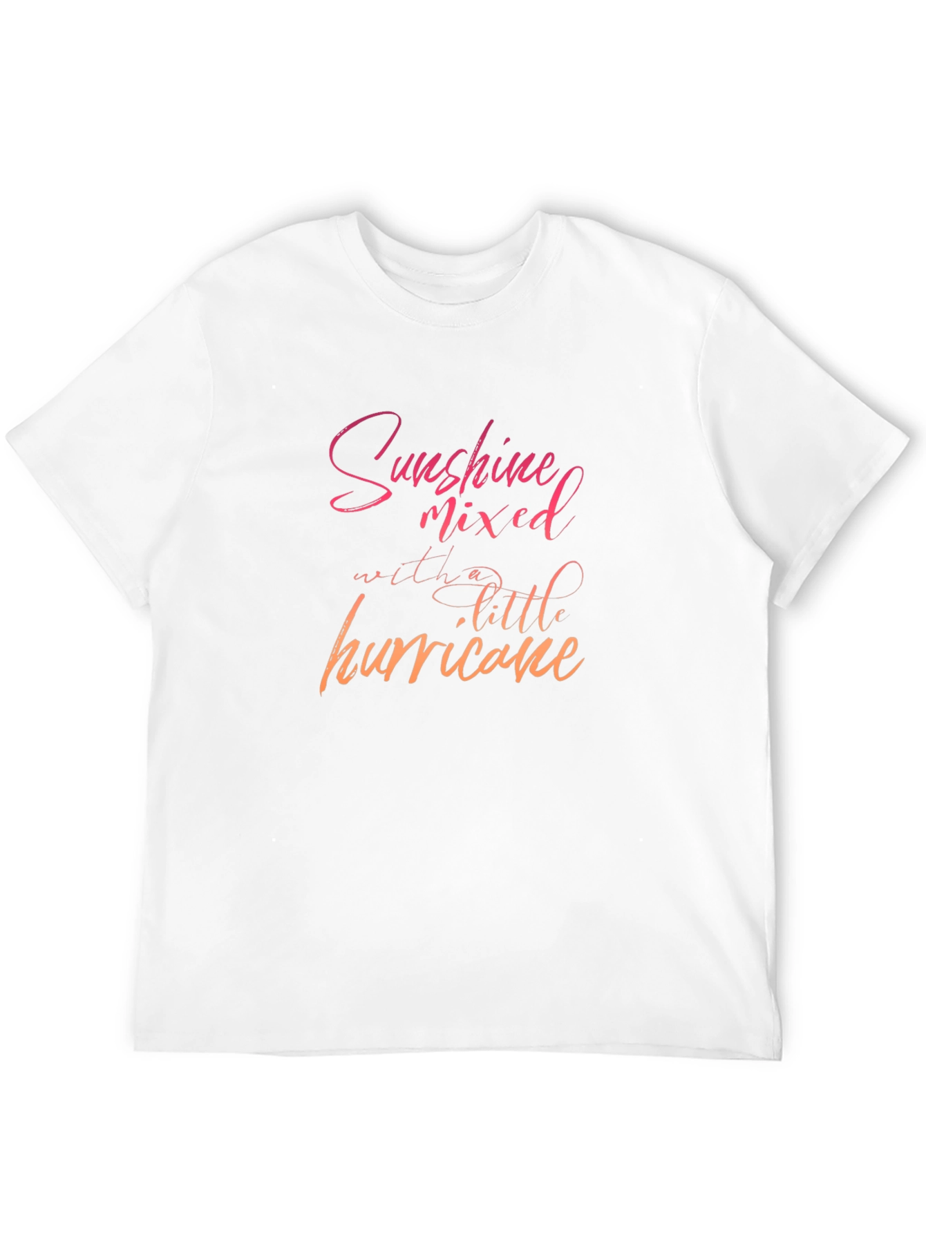 Sunshine Hurricane Graphic Tee - Black Cotton T-Shirt