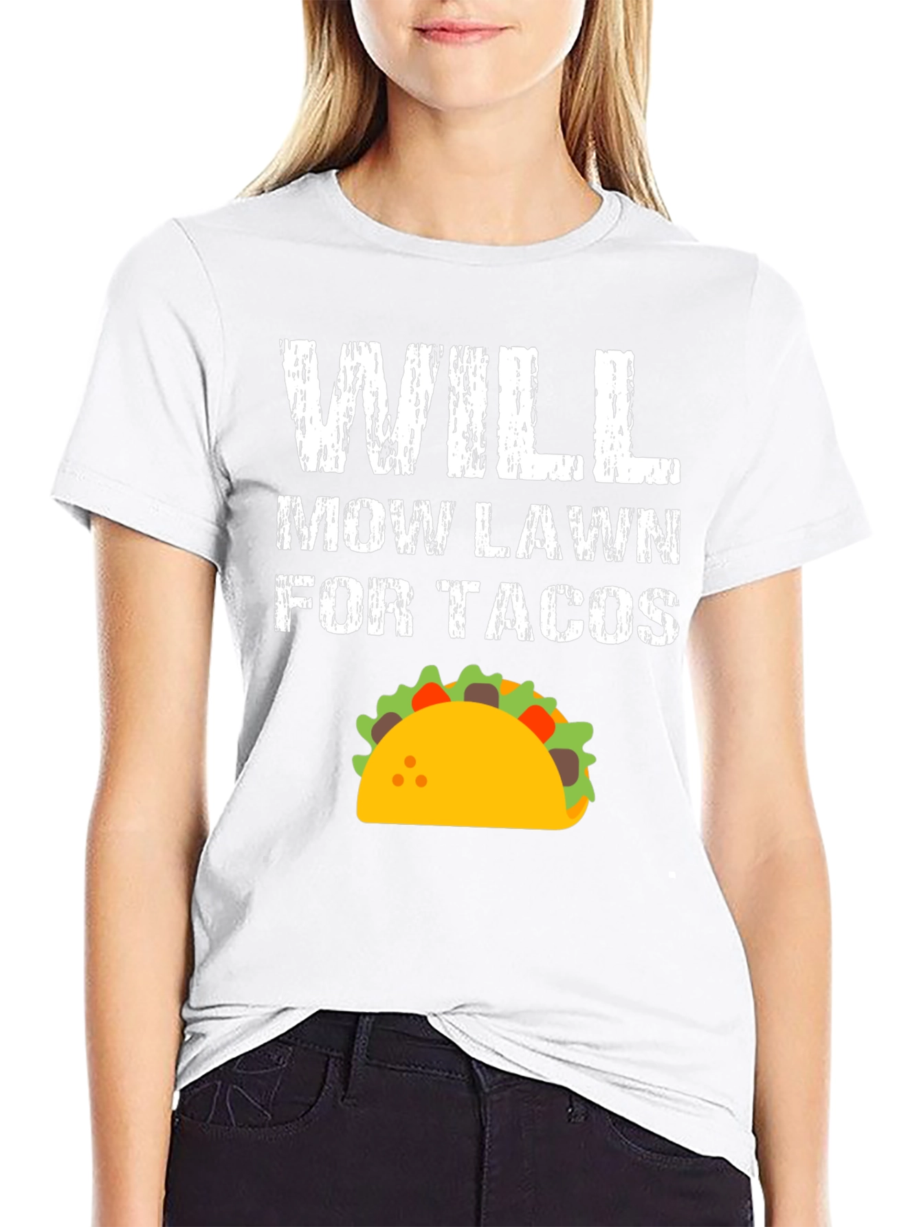 Will Mow Lawn For Tacos Graphic Tee