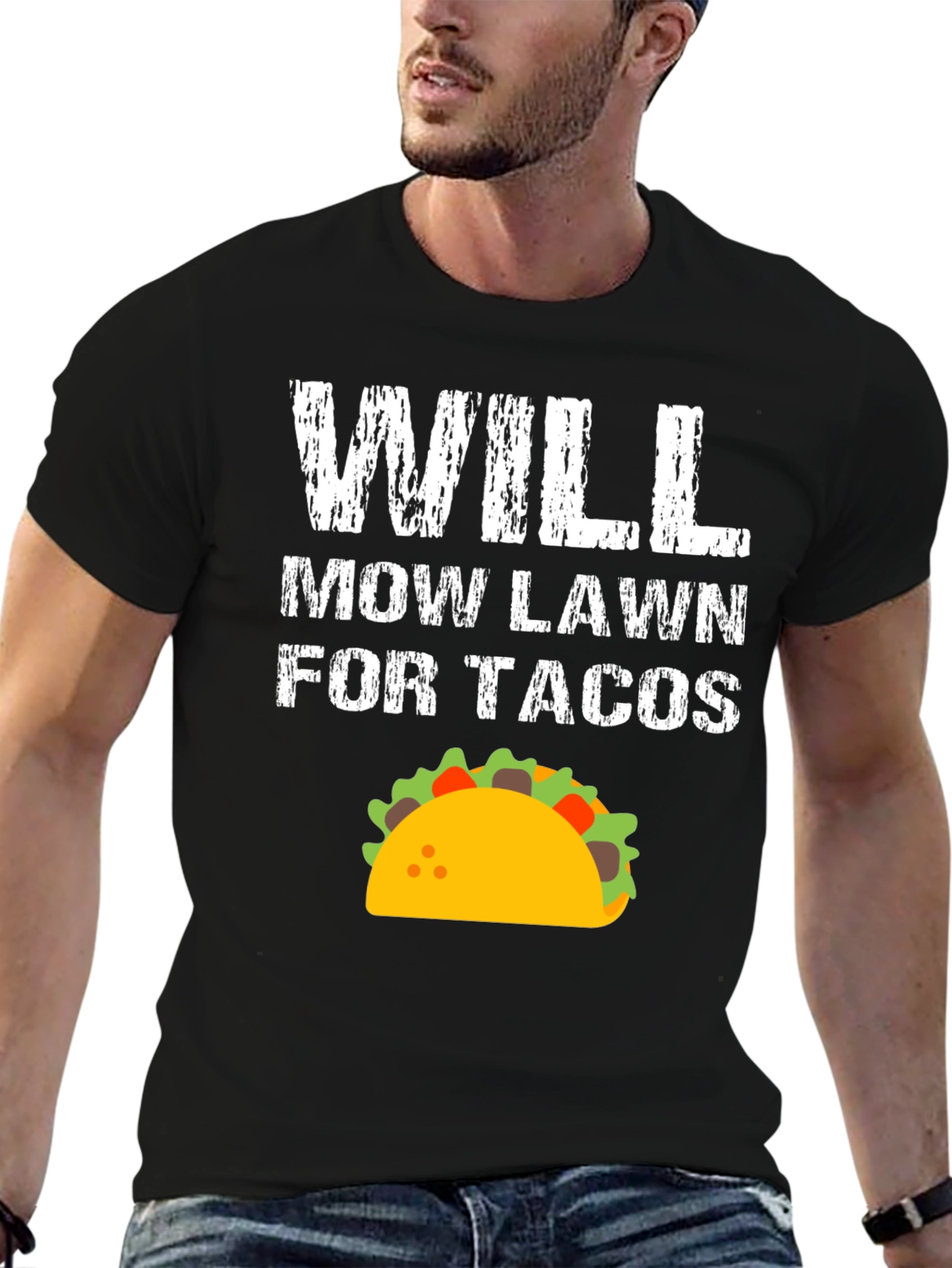 Will Mow Lawn For Tacos Graphic Tee