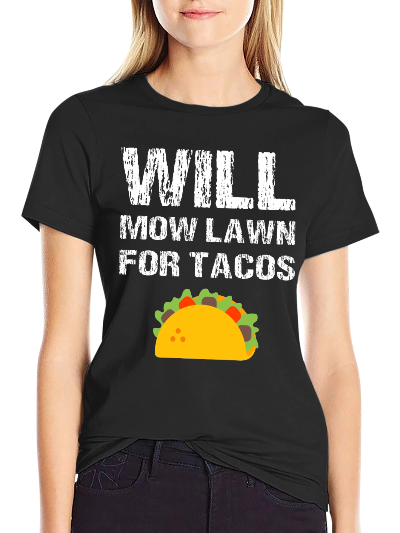 Will Mow Lawn For Tacos Graphic Tee