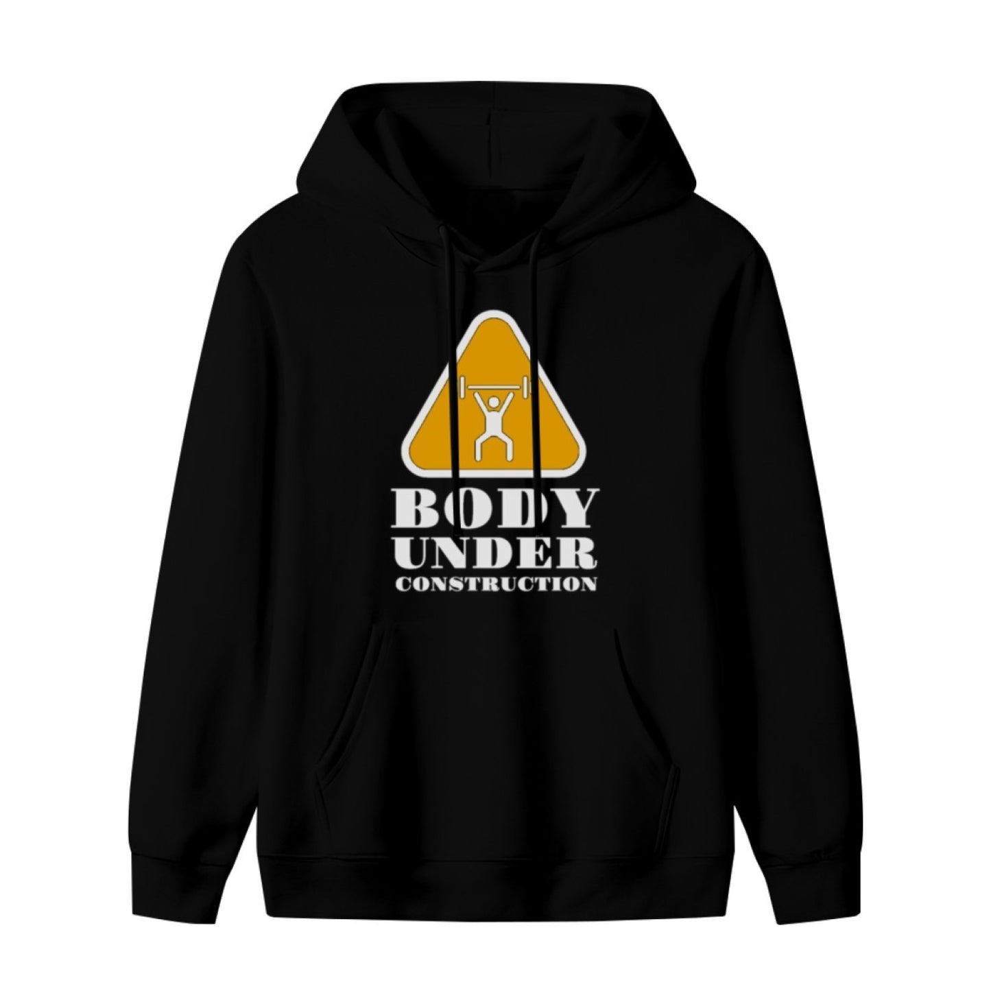 New Stylish Unisex Black Hoodie - Cartoon Fox Print - Comfortable Hoodie - American Direct Shipping