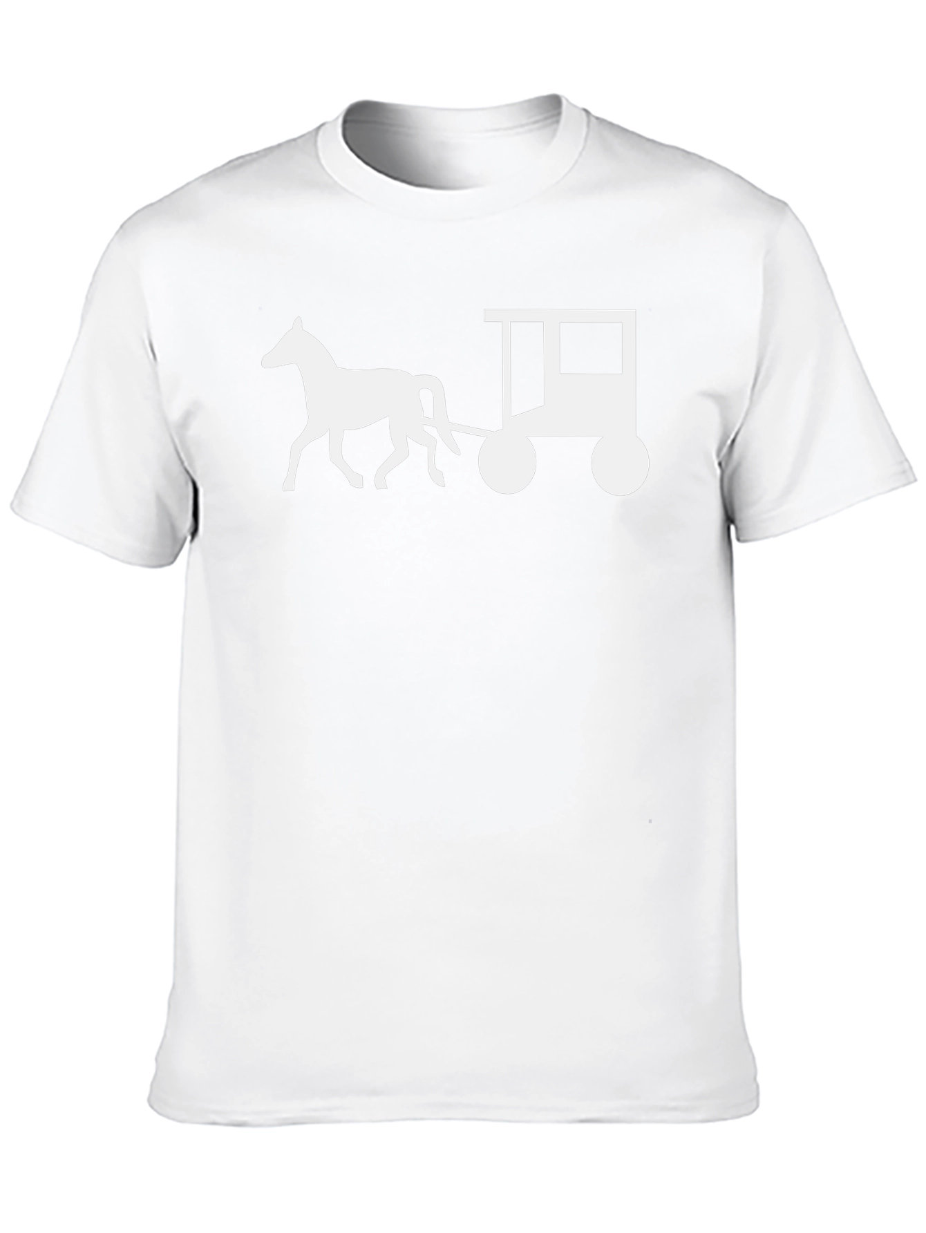 Horse and Cart Graphic Tee - Black