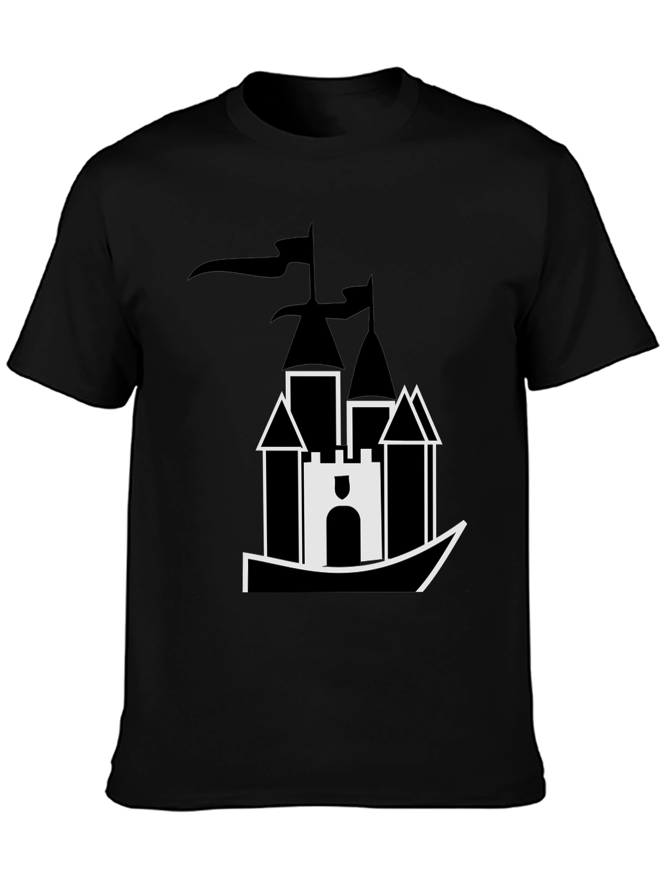 Castle T-Shirt - Black Graphic Tee