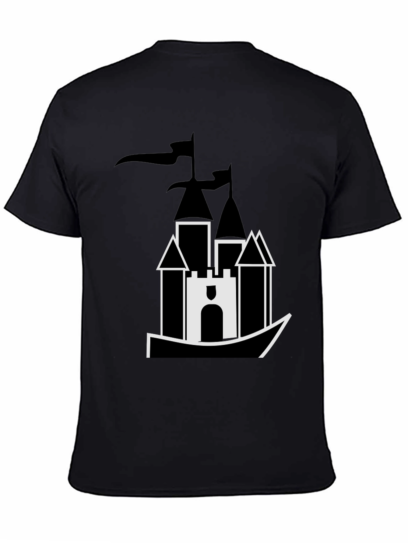 Castle T-Shirt - Black Graphic Tee