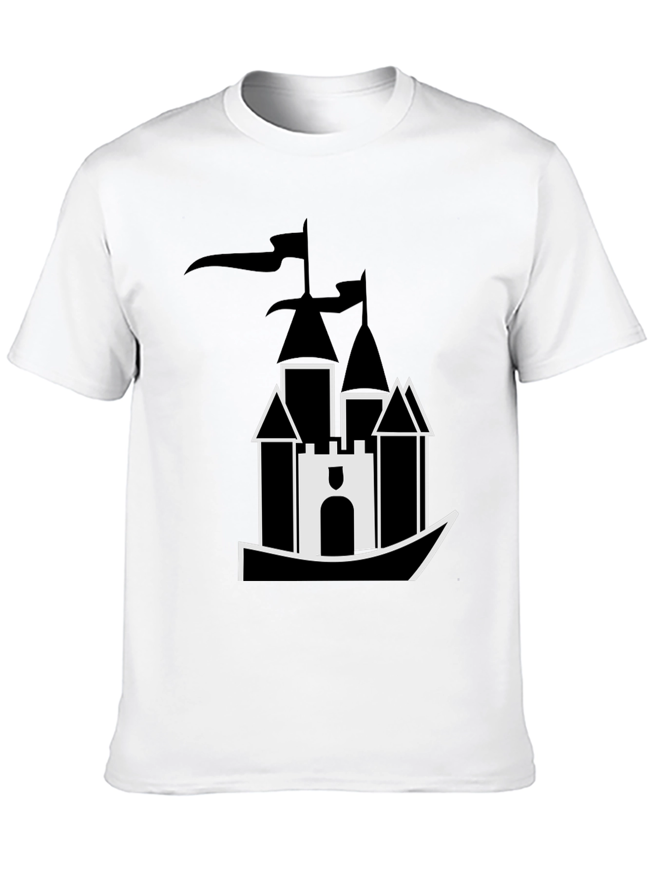 Castle T-Shirt - Black Graphic Tee