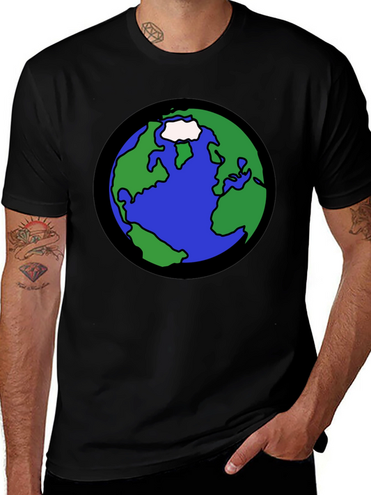 Earth Graphic T-Shirt - Bold Planet Design