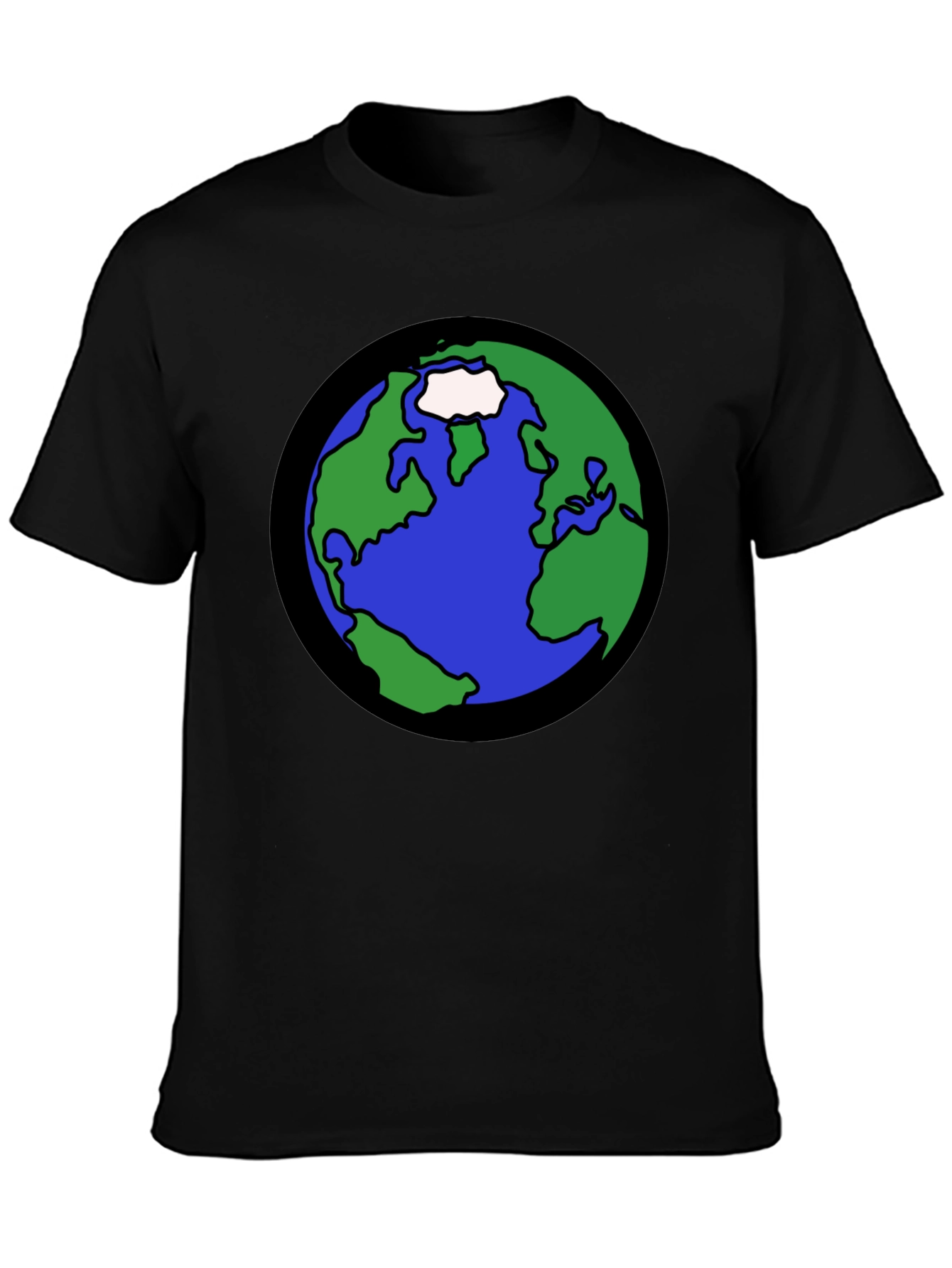 Earth Graphic T-Shirt - Bold Planet Design