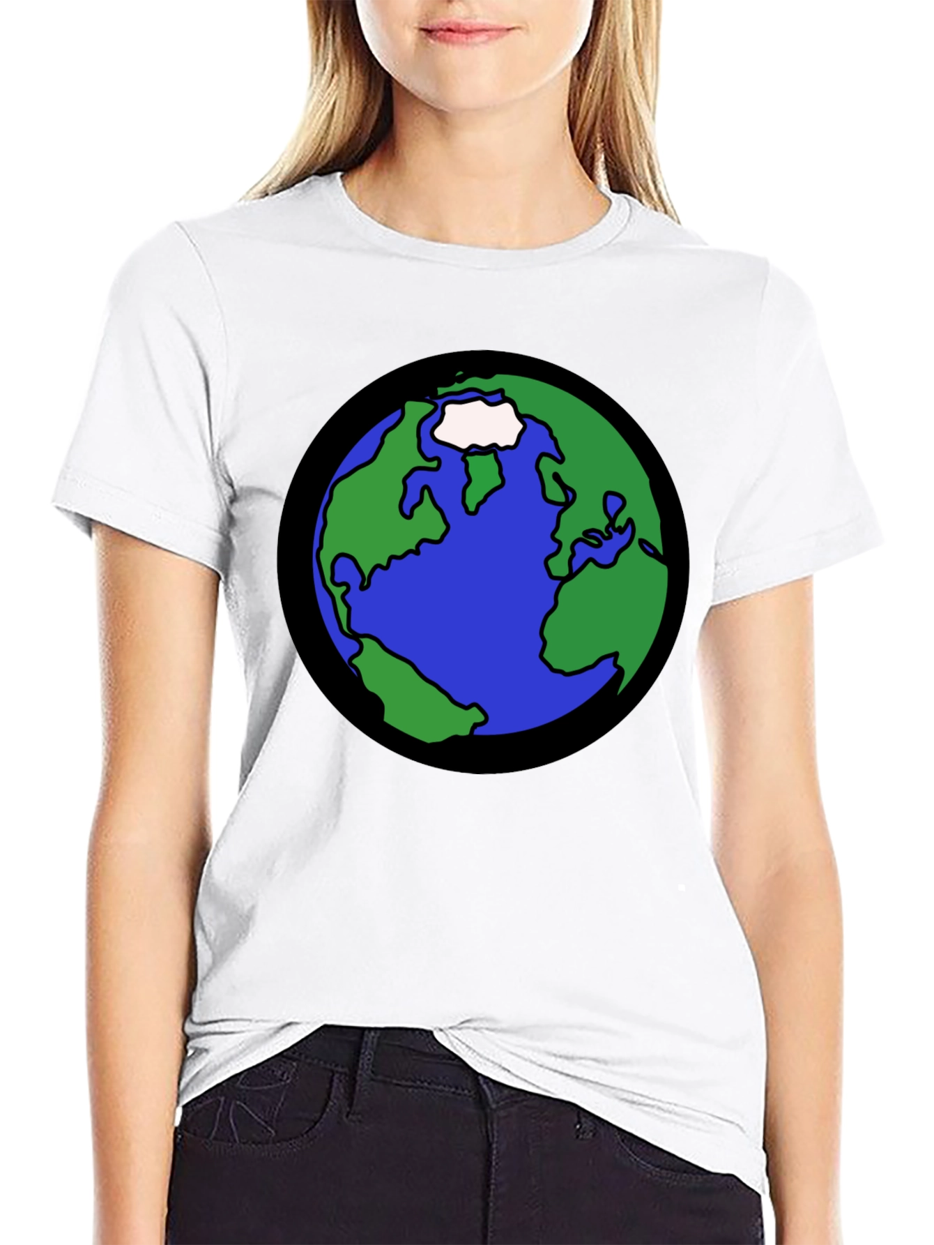 Earth Graphic T-Shirt - Bold Planet Design