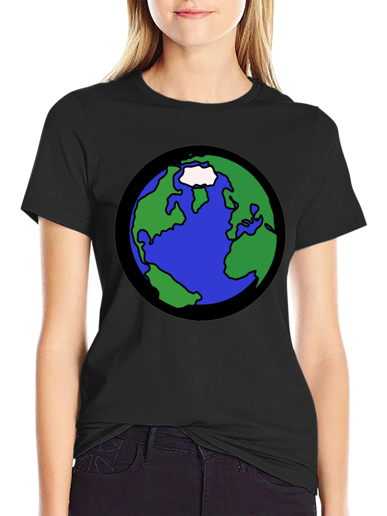 Earth Graphic T-Shirt - Bold Planet Design