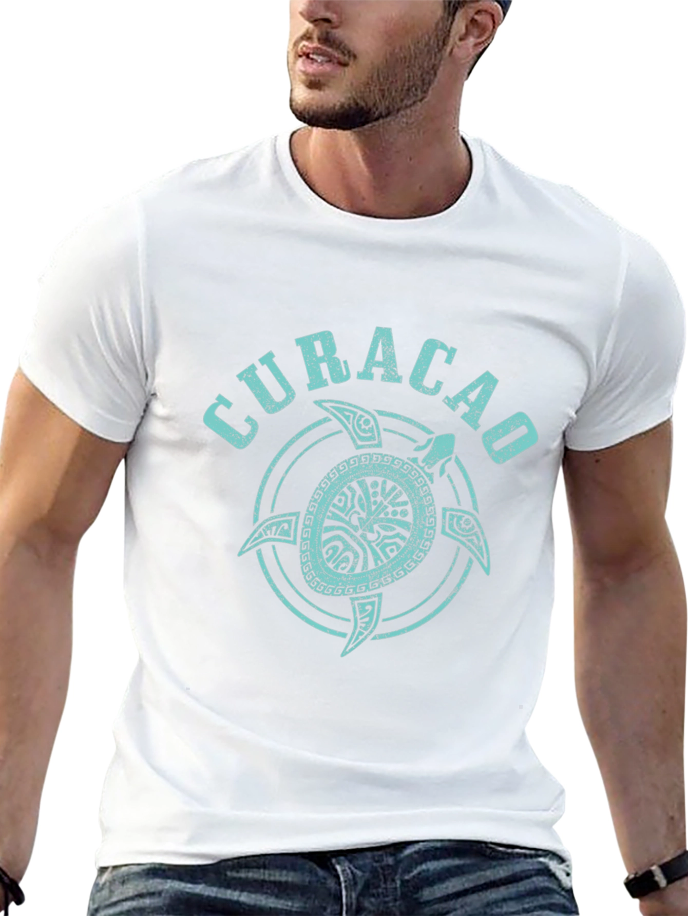 Curaçao Turtle Graphic Tee - Island Vibes