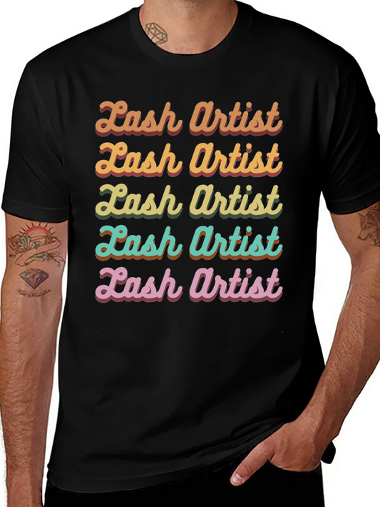 Lash Artist Retro T-Shirt - Colorful Graphic Tee