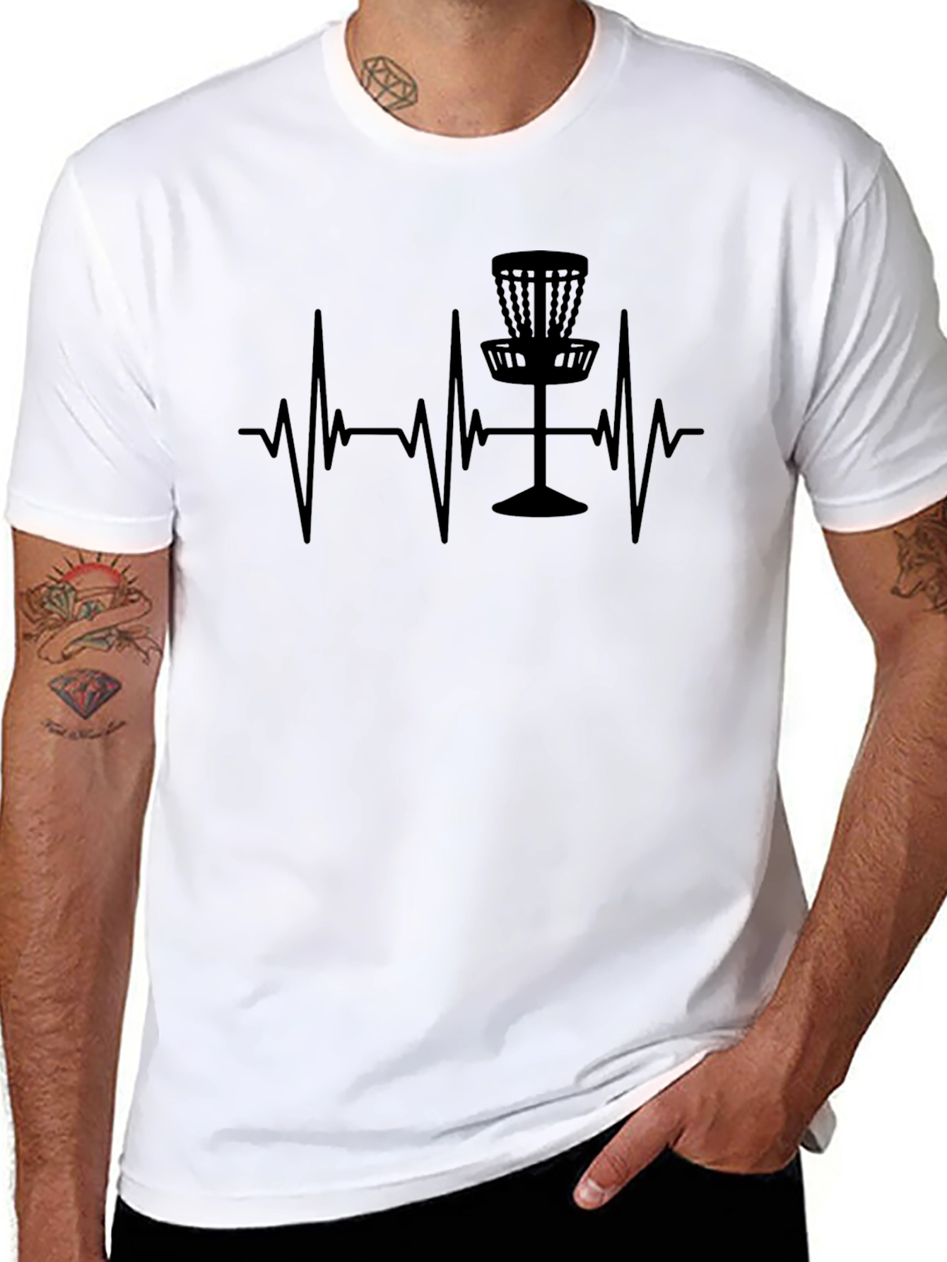 Disc Golf Heartbeat T-Shirt