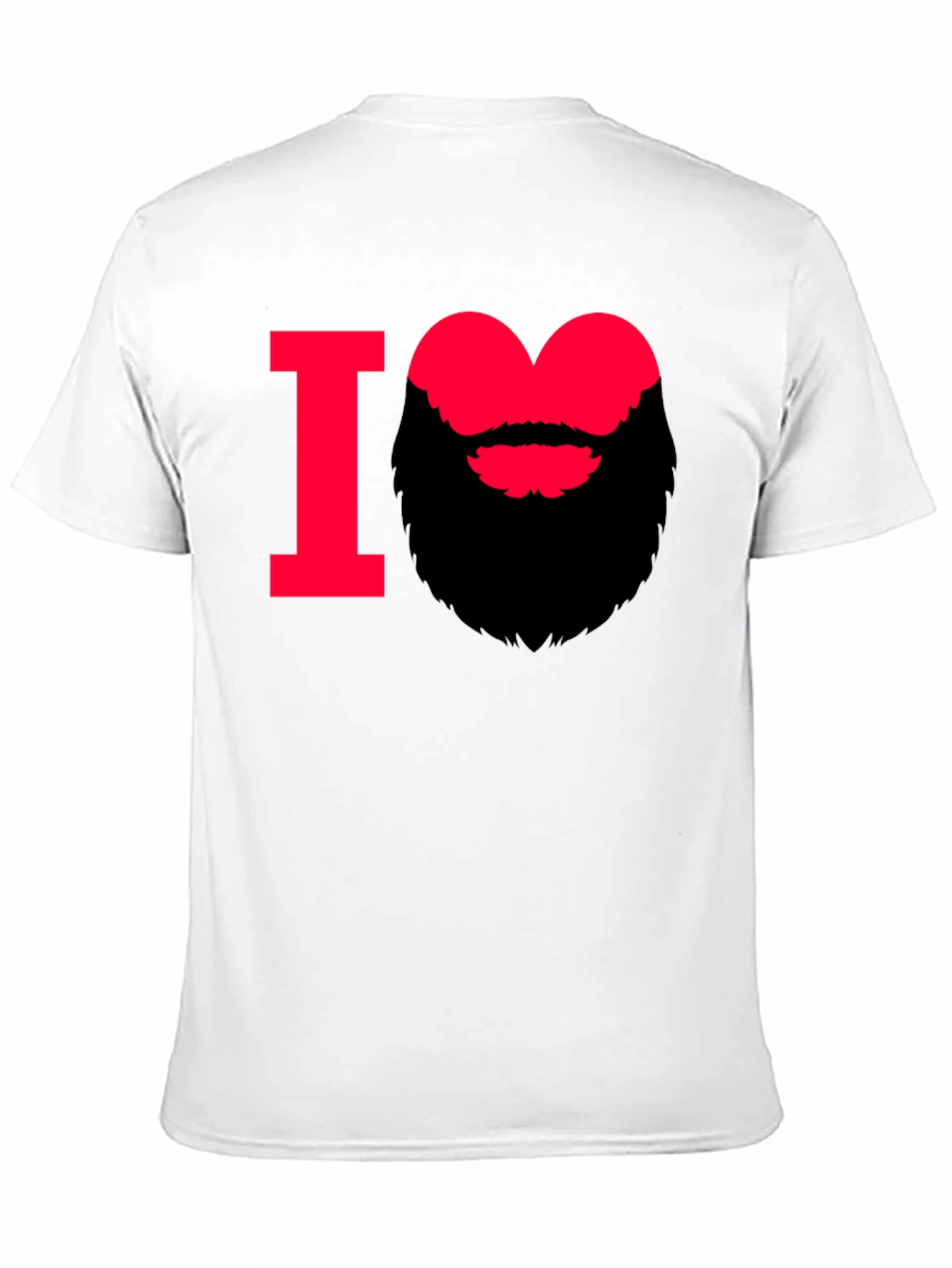 I Heart Beard Graphic Tee - Stylish Mens T-Shirt