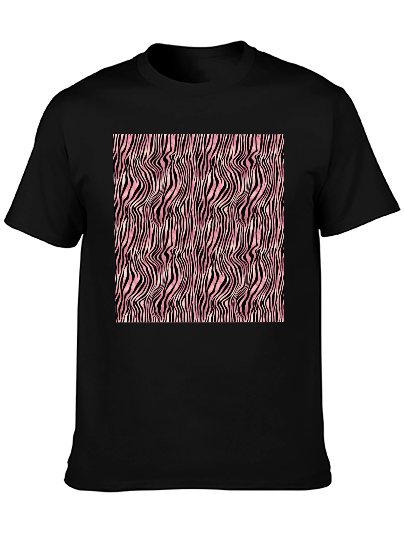 Abstract Zebra Stripe Pattern T-Shirt