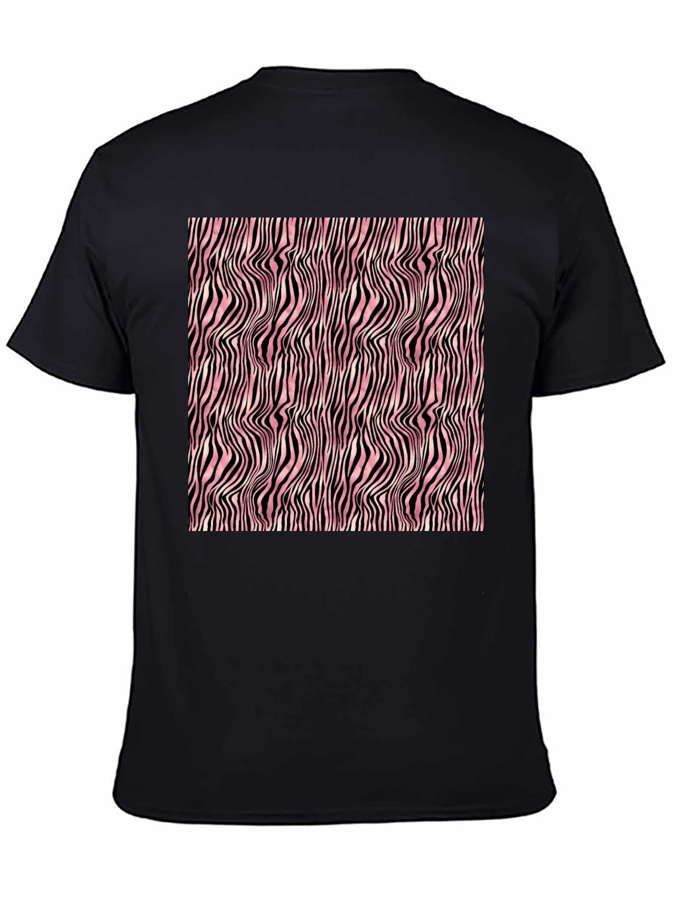 Abstract Zebra Stripe Pattern T-Shirt