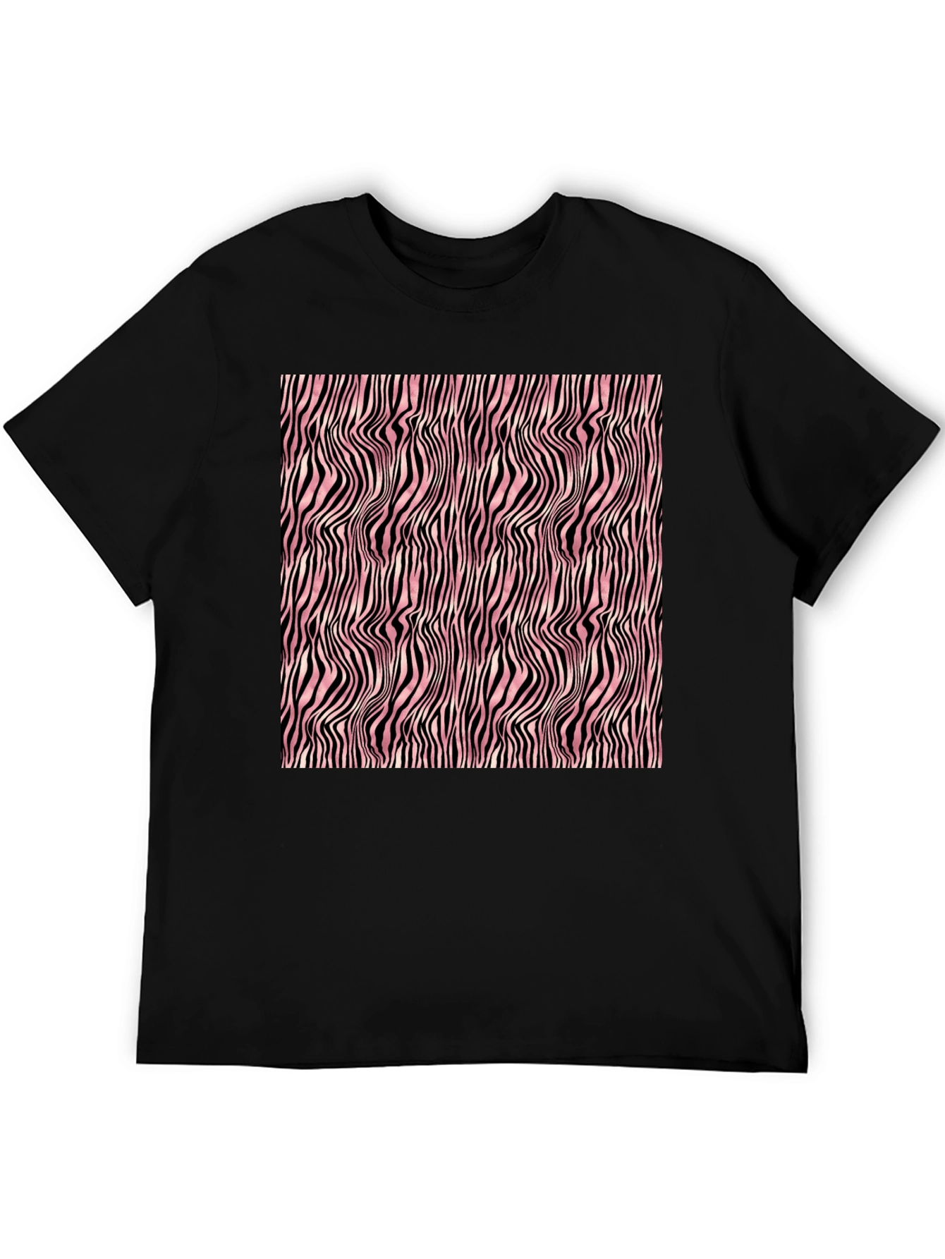 Abstract Zebra Stripe Pattern T-Shirt