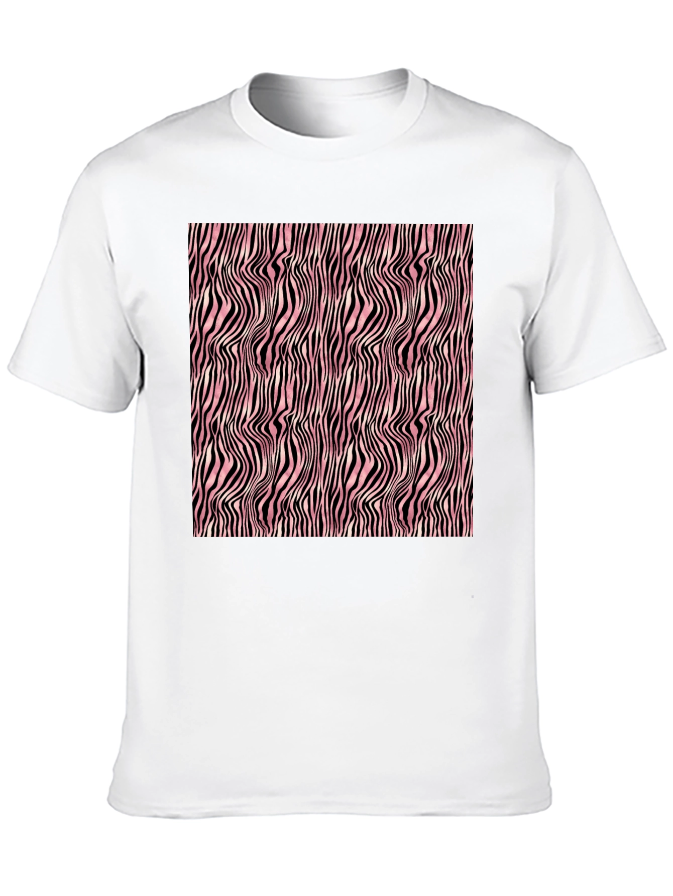 Abstract Zebra Stripe Pattern T-Shirt