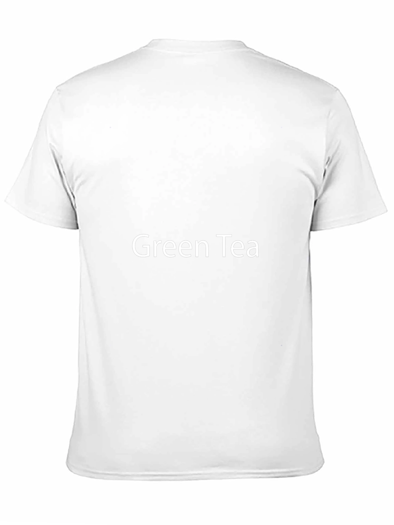 Mens Black T-Shirt - Green Tea